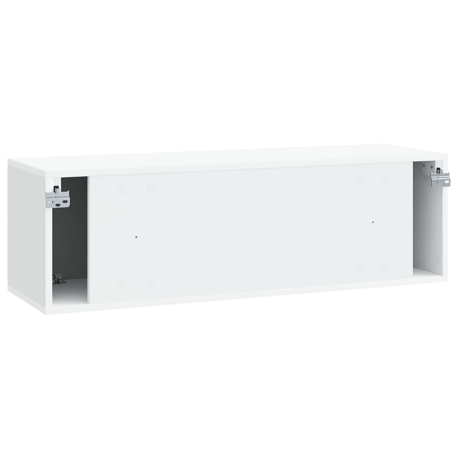 Wall-Mounted TV Cabinet White 98 x 31 x 30 cm Engineered Wood