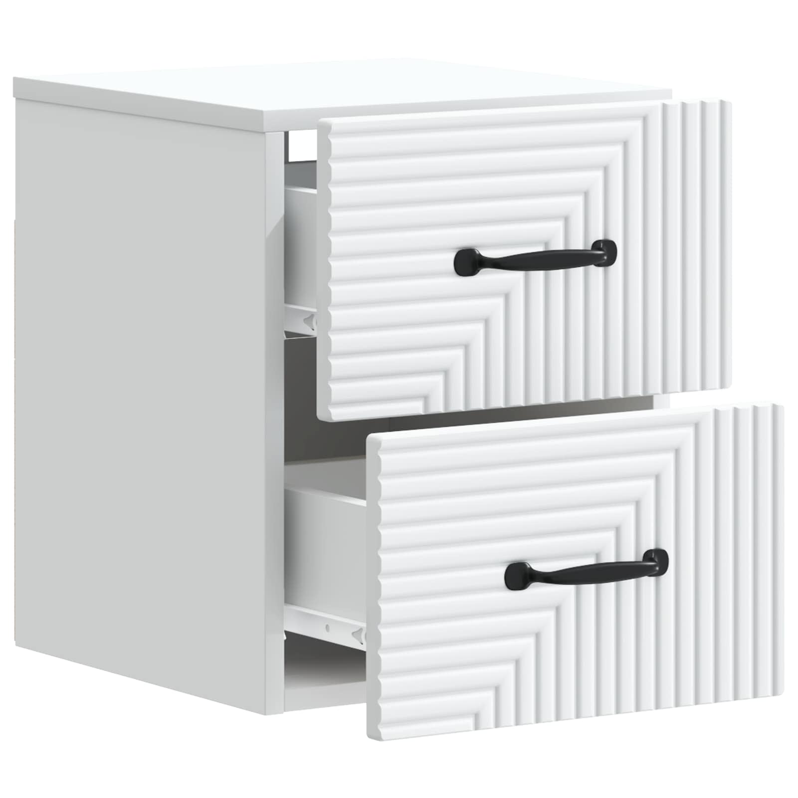 Wall-Mounted Bedside Cabinet White 34.5 x 33 x 40 cm
