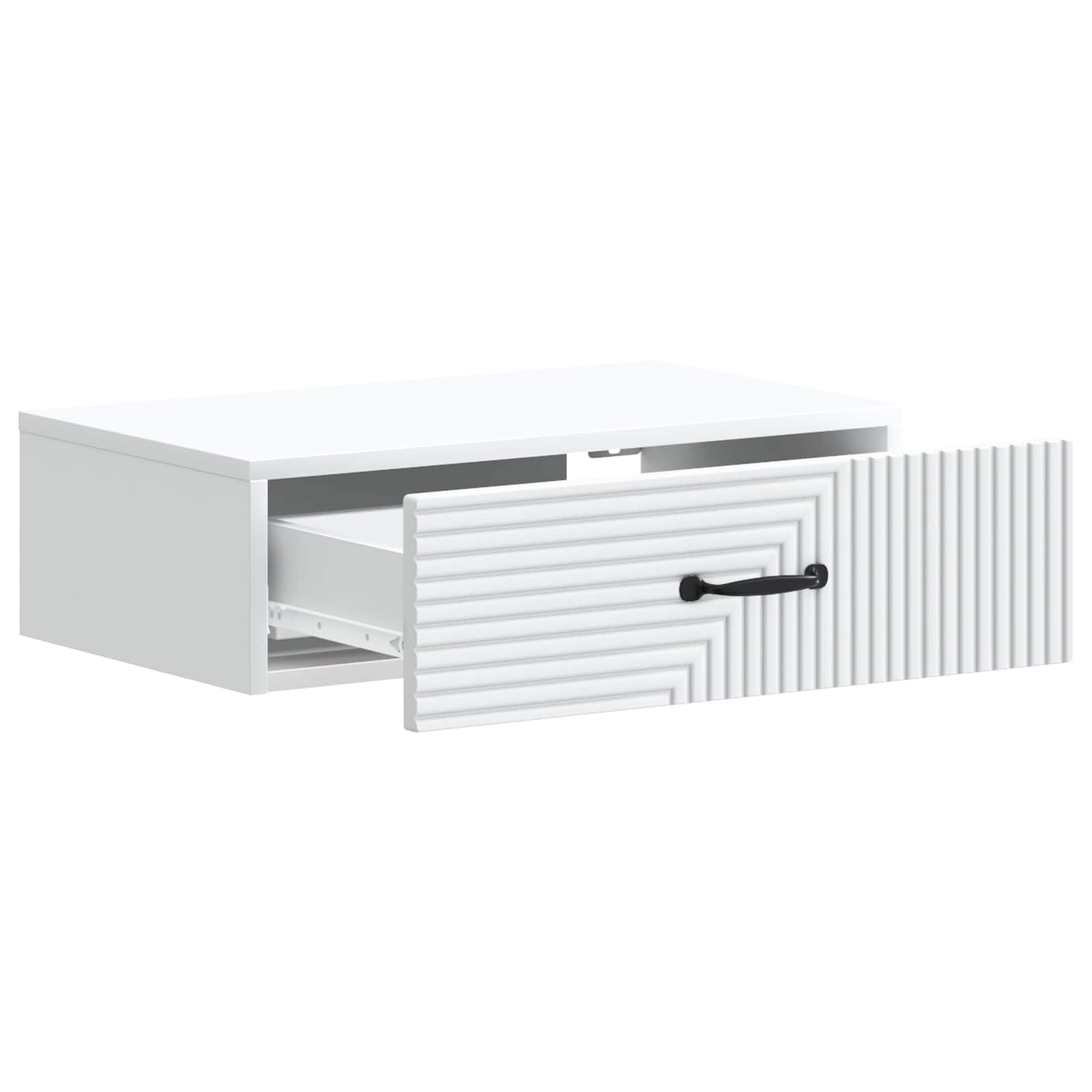 Wall-Mounted Side Table White 59 x 34.5 x 17 cm Engineered Wood