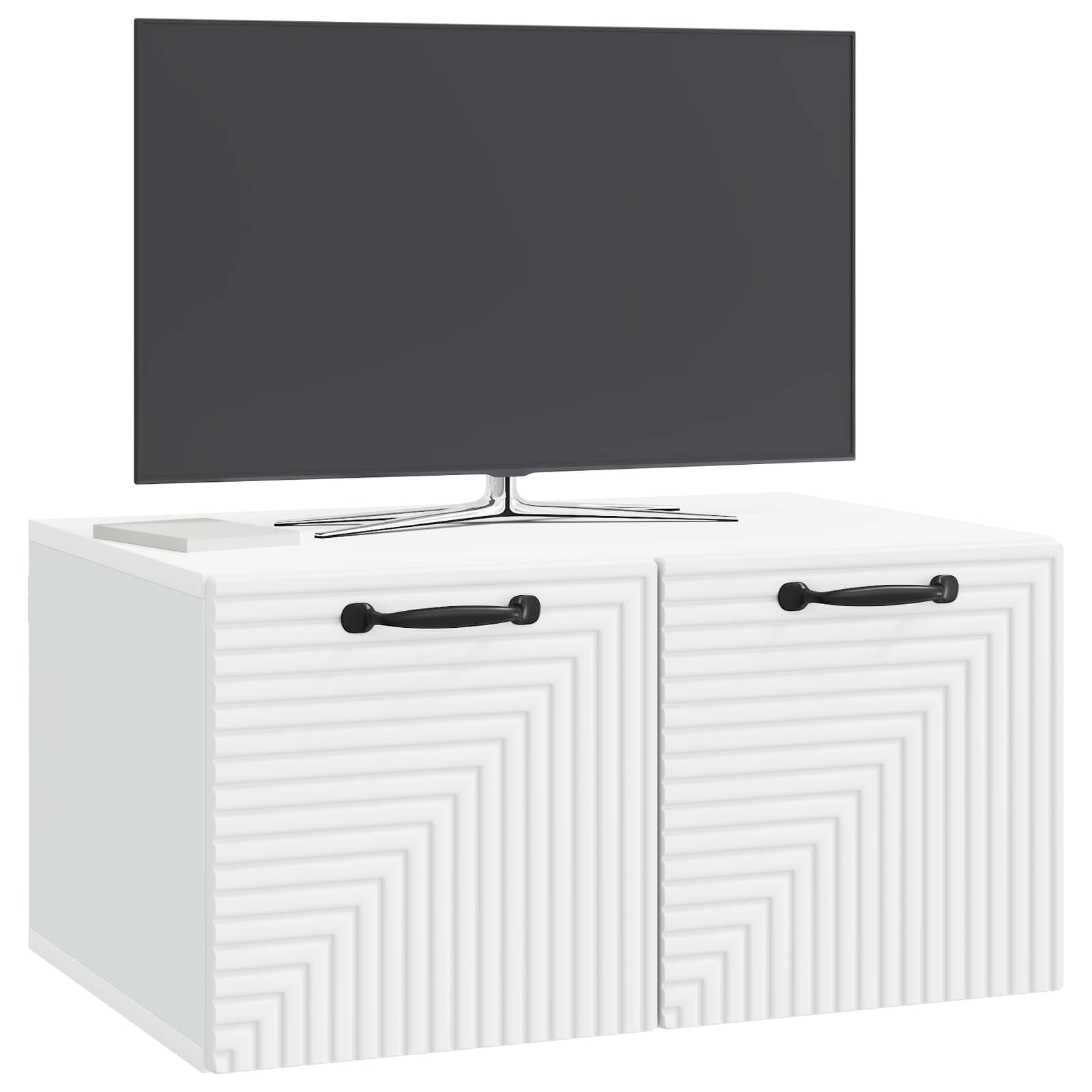 Wall-Mounted TV Cabinet White 59.5 x 41 x 30 cm Engineered Wood