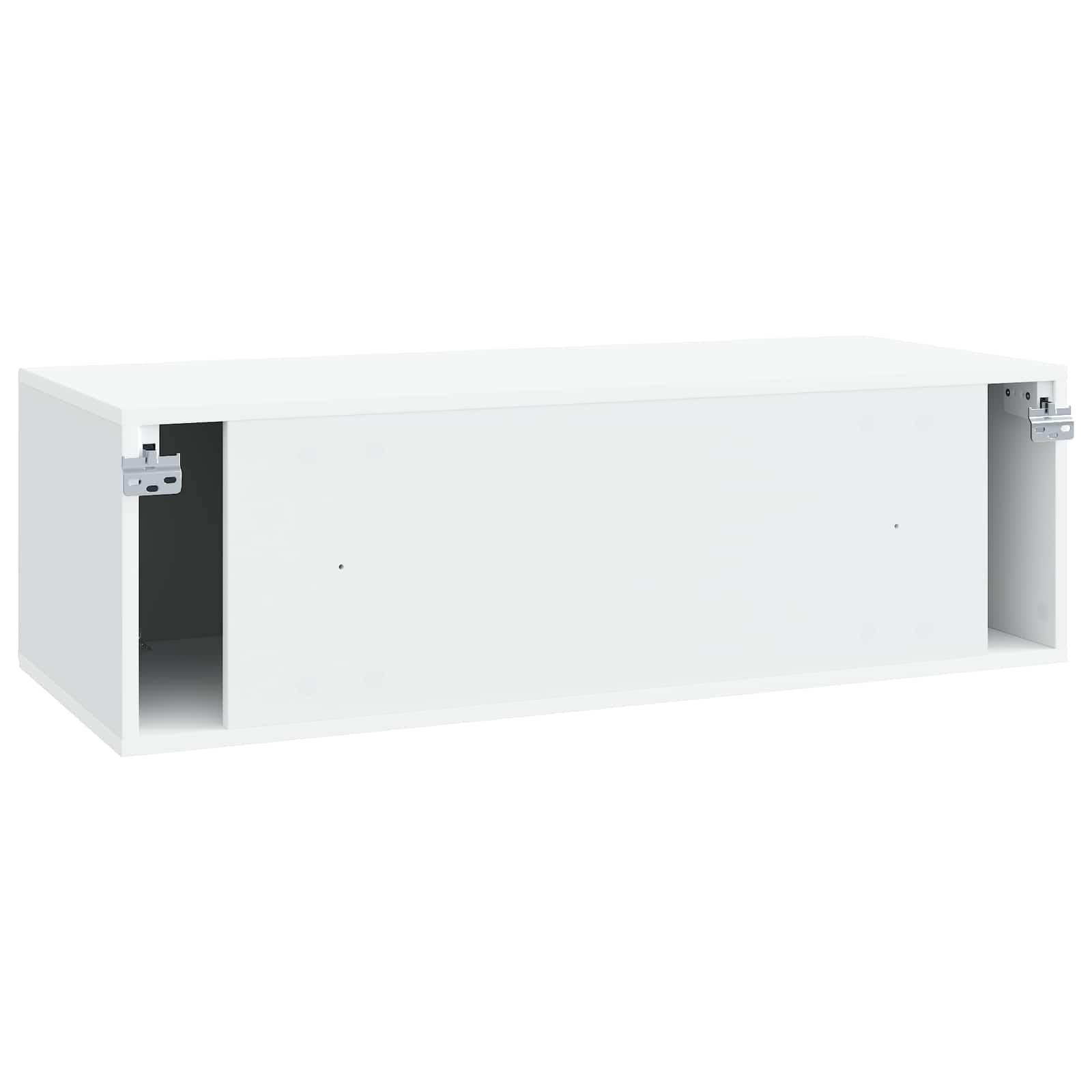 Wall-Mounted TV Cabinet White 98 x 41 x 30 cm Engineered Wood