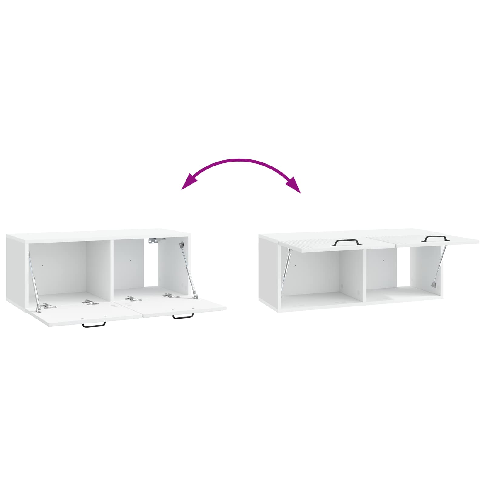 Wall-Mounted TV Cabinet White 78.5 x 31 x 30 cm Engineered Wood