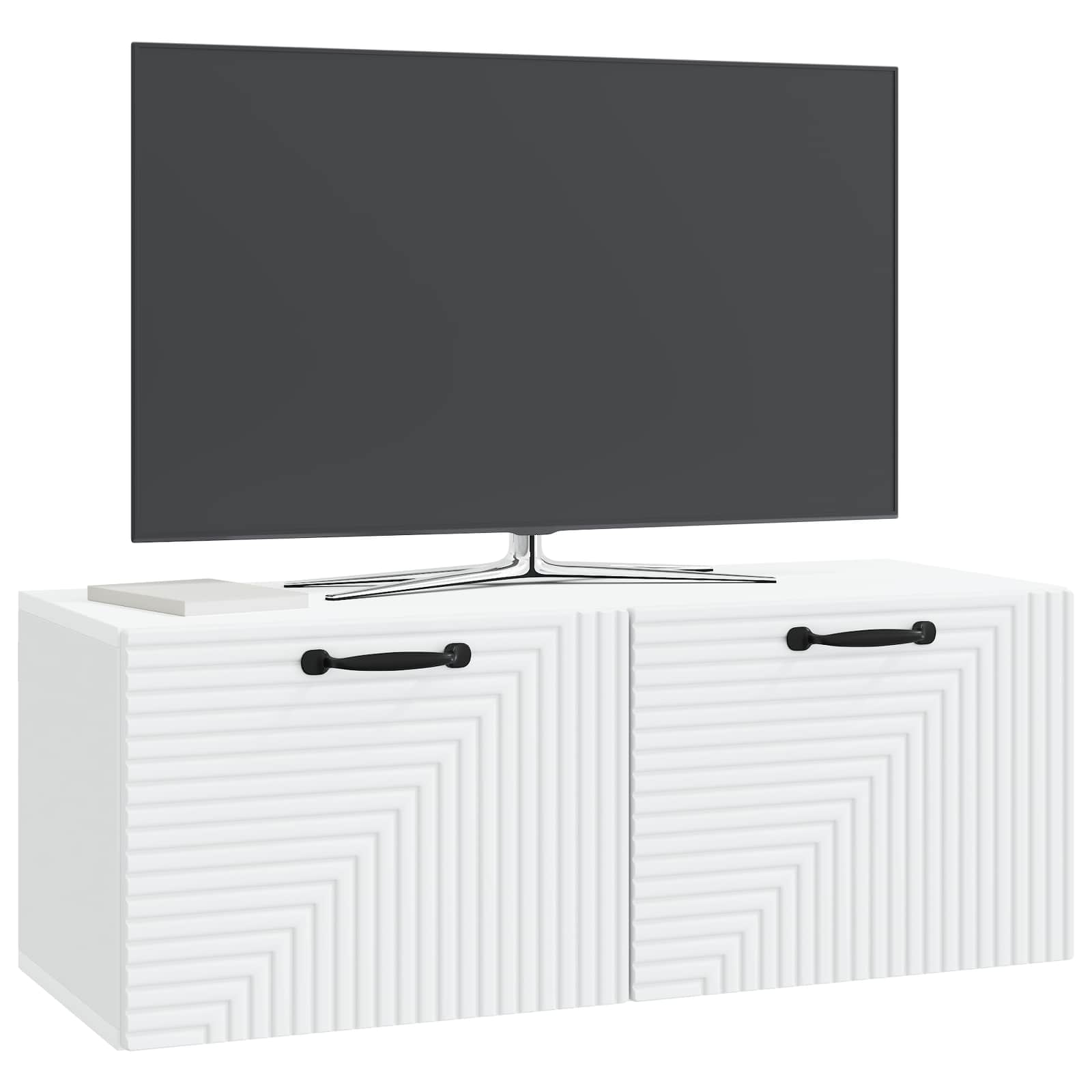 Wall-Mounted TV Cabinet White 78.5 x 31 x 30 cm Engineered Wood