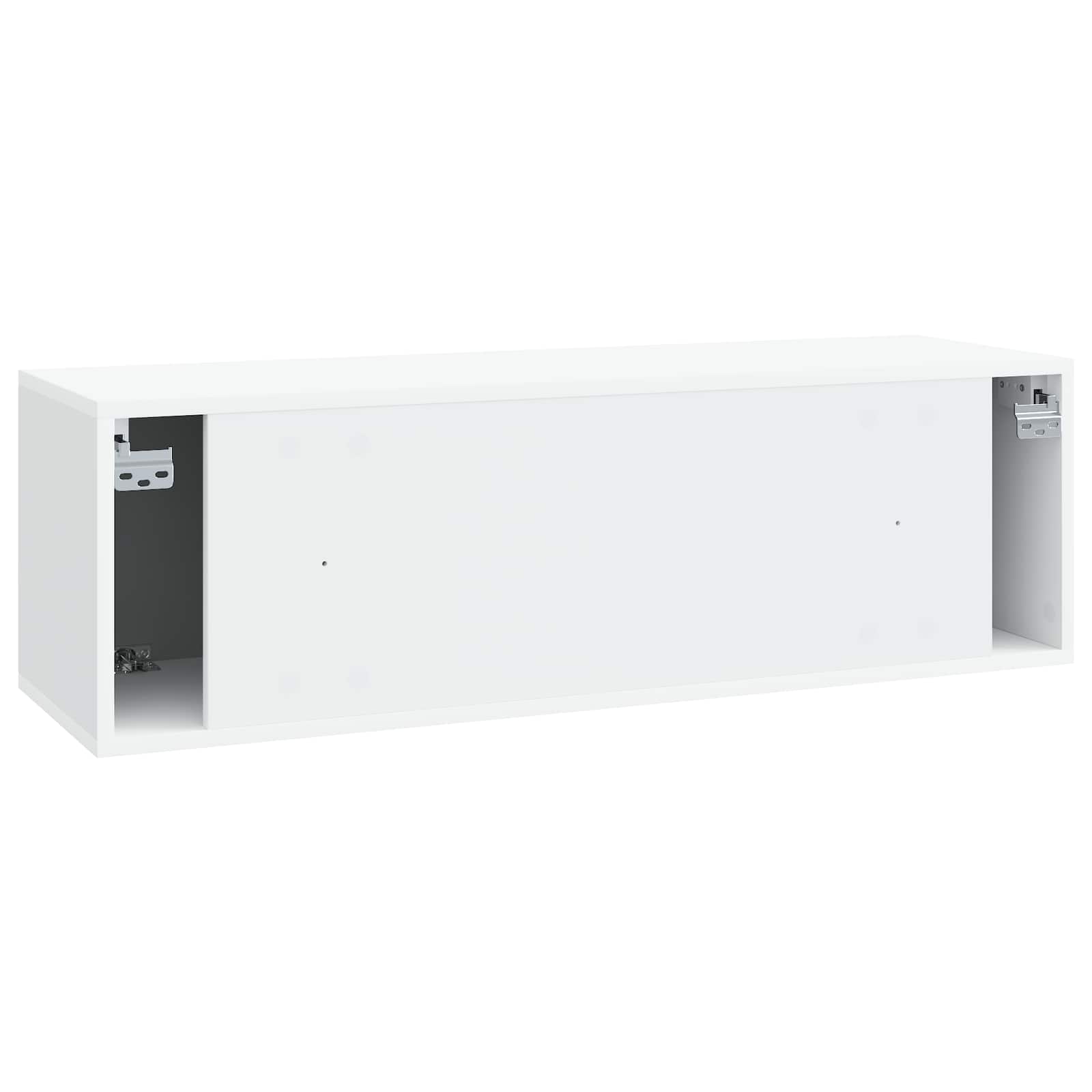 Wall-Mounted TV Cabinet White 98 x 31 x 30 cm Engineered Wood