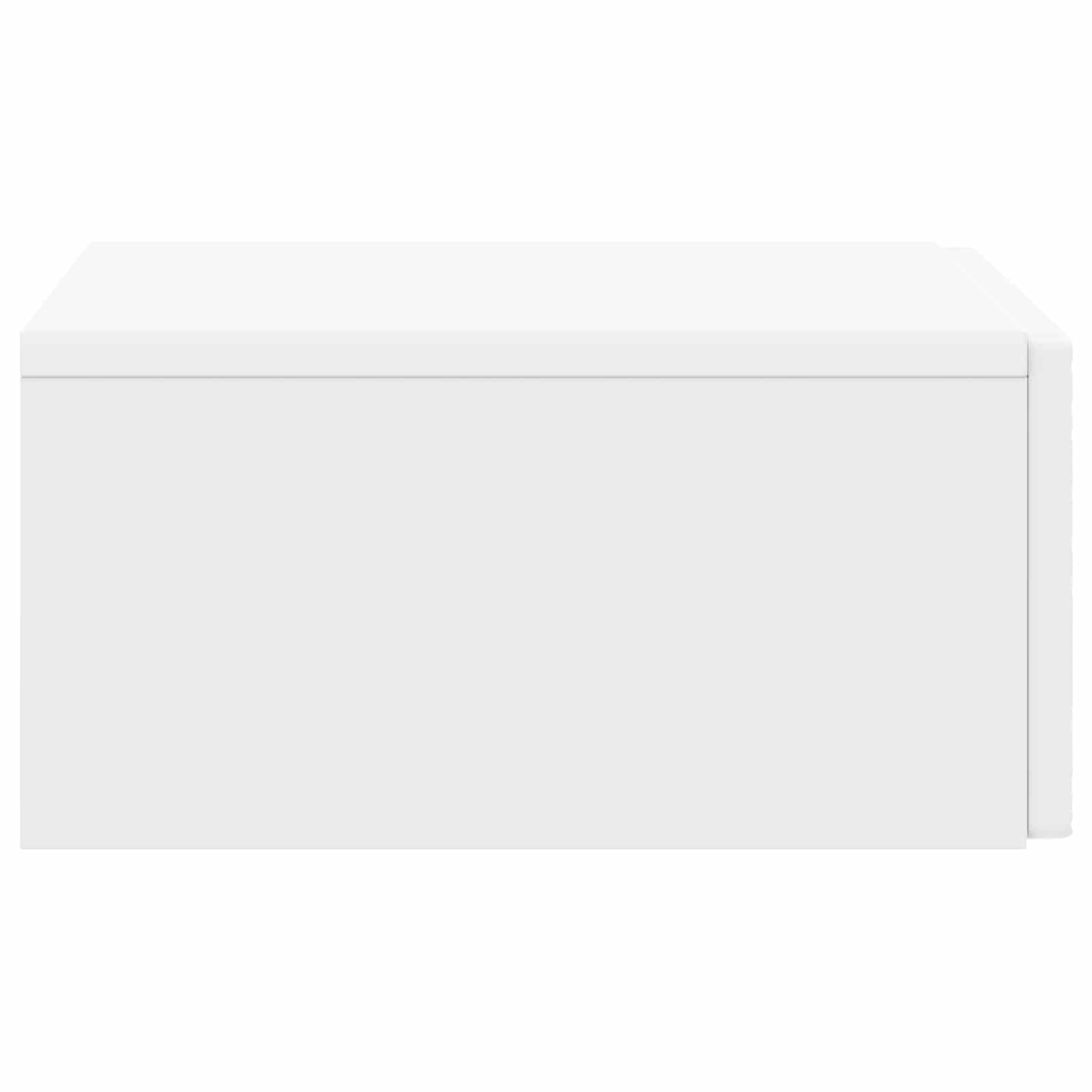 Wall-Mounted Side Table White 87.5 x 34.5 x 17 cm