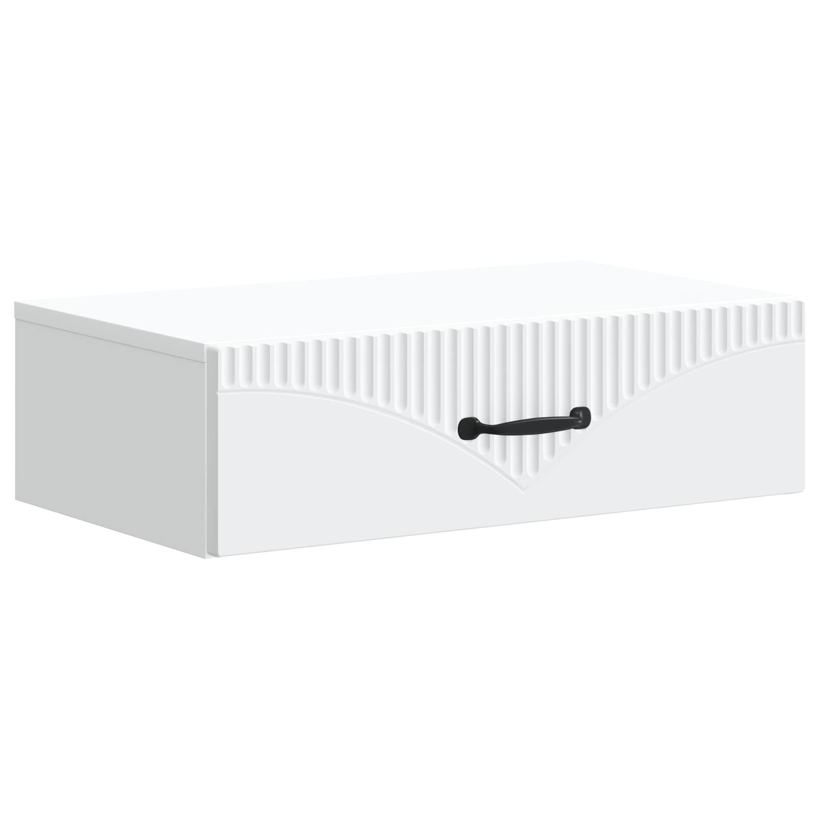 Wall-Mounted Side Table White 59 x 34.5 x 17 cm Engineered Wood