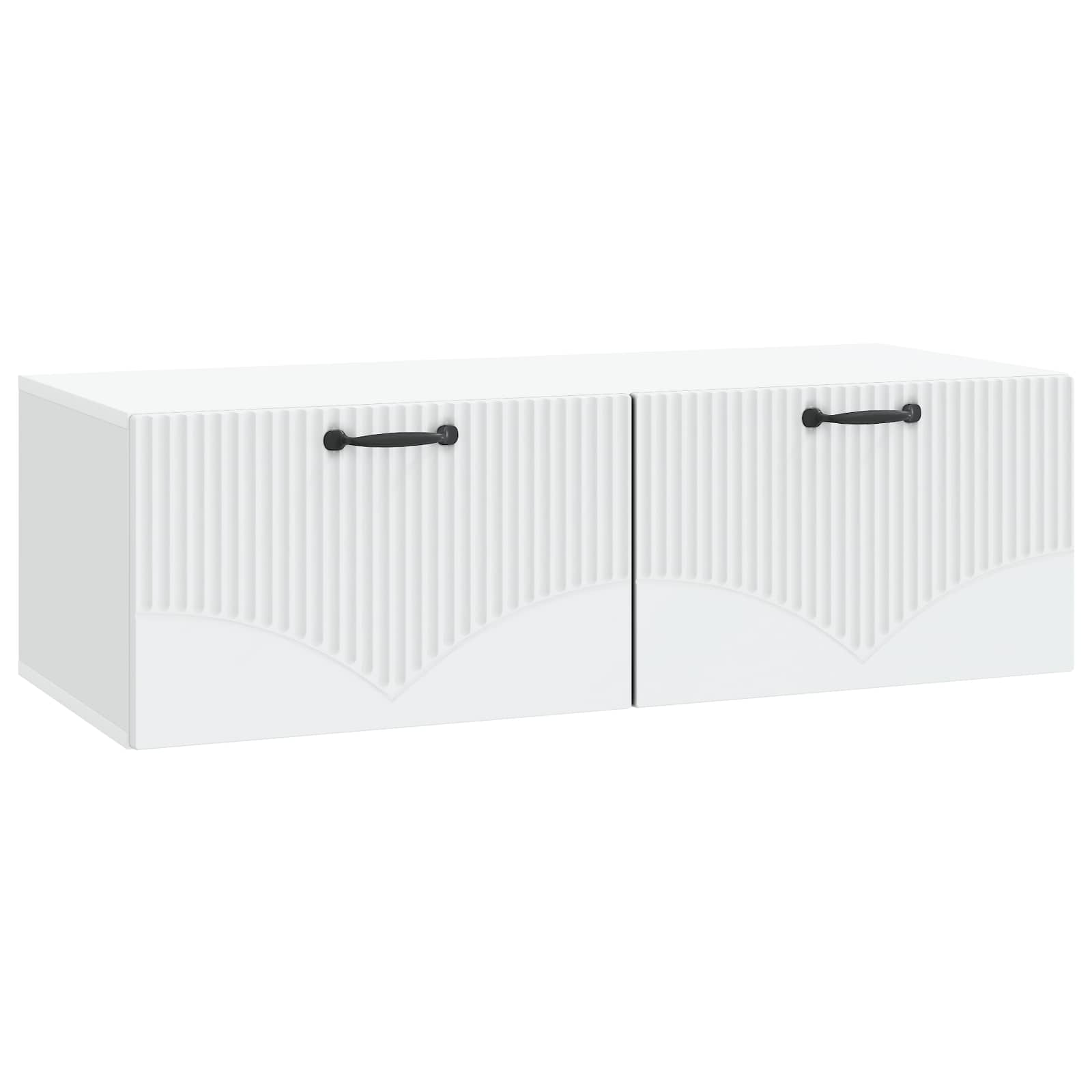 Wall-Mounted TV Cabinet White 98 x 41 x 30 cm Engineered Wood