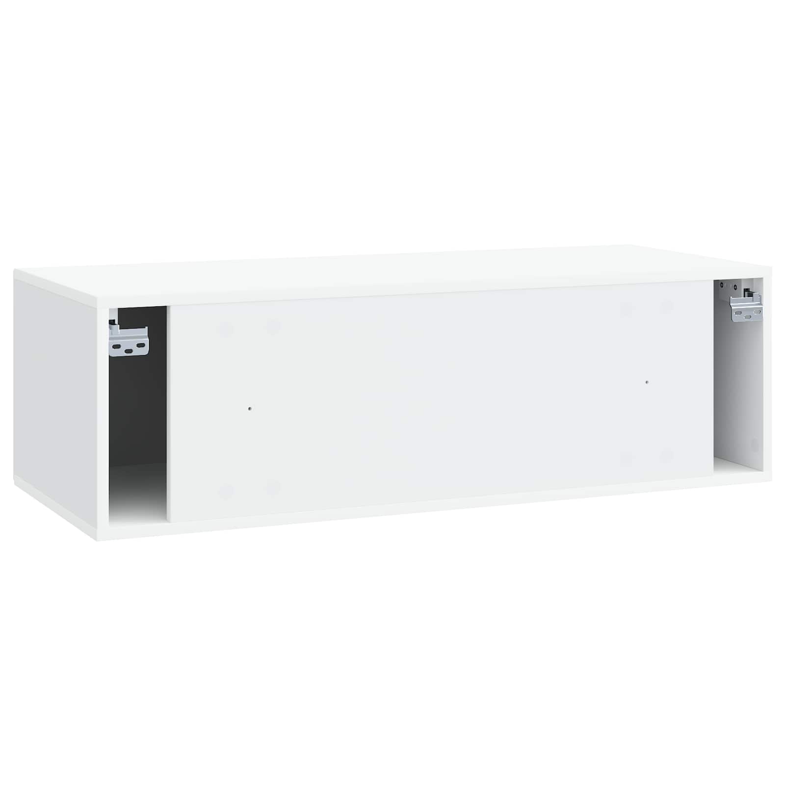 Wall-Mounted TV Cabinet White 98 x 41 x 30 cm Engineered Wood