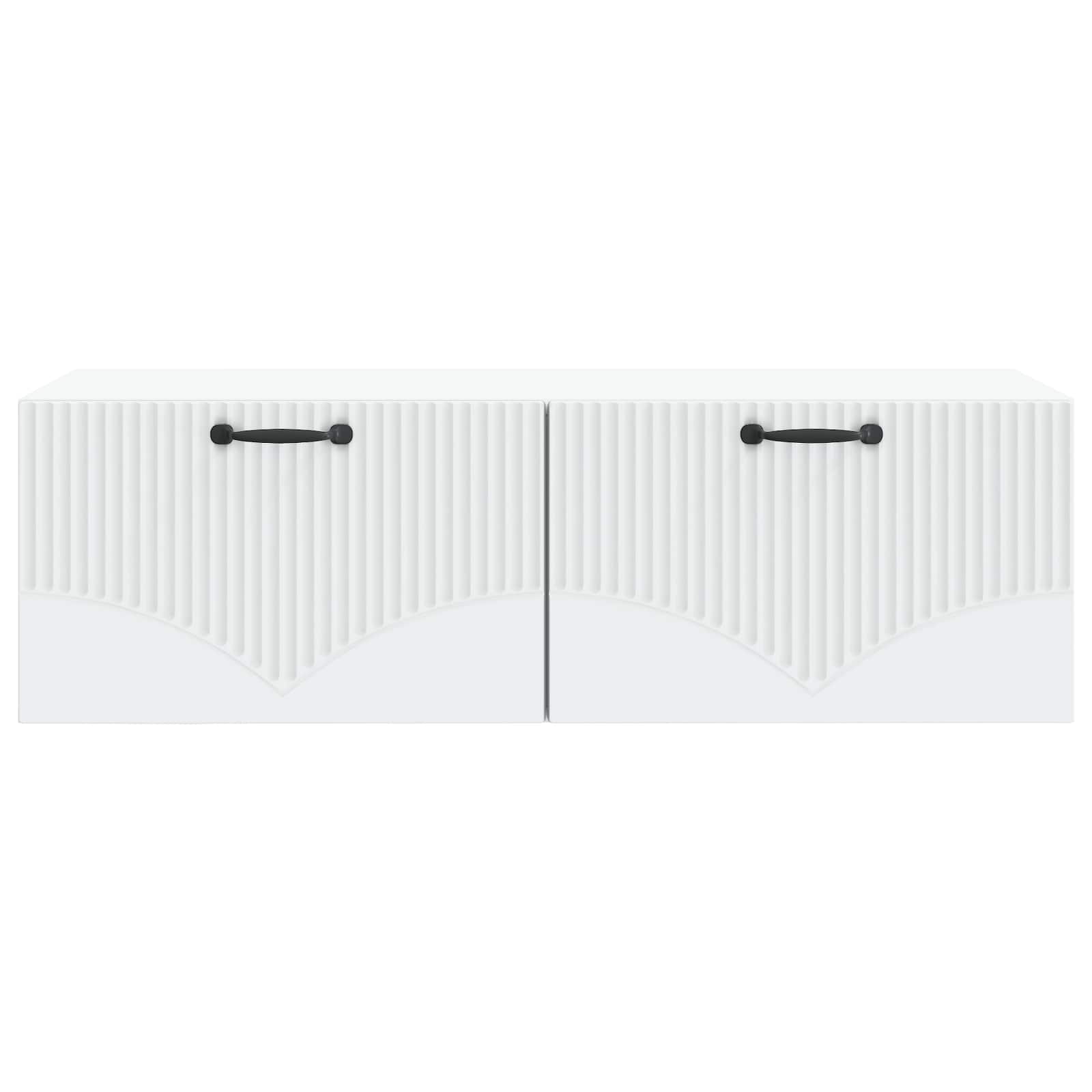 Wall-Mounted TV Cabinet White 98 x 41 x 30 cm Engineered Wood