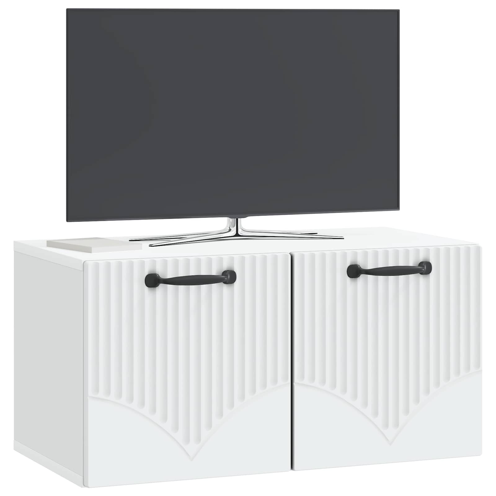 Wall-Mounted TV Cabinet White 59.5 x 31 x 30 cm Engineered Wood