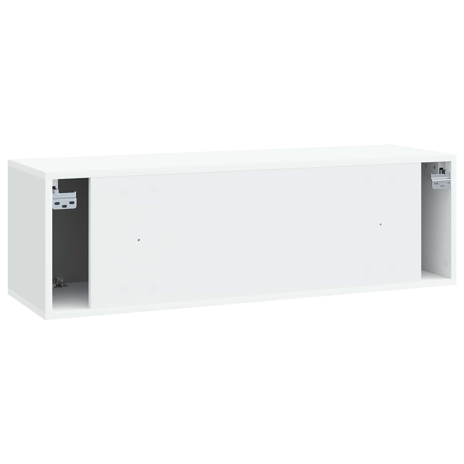 Wall-Mounted TV Cabinet White 98 x 31 x 30 cm Engineered Wood