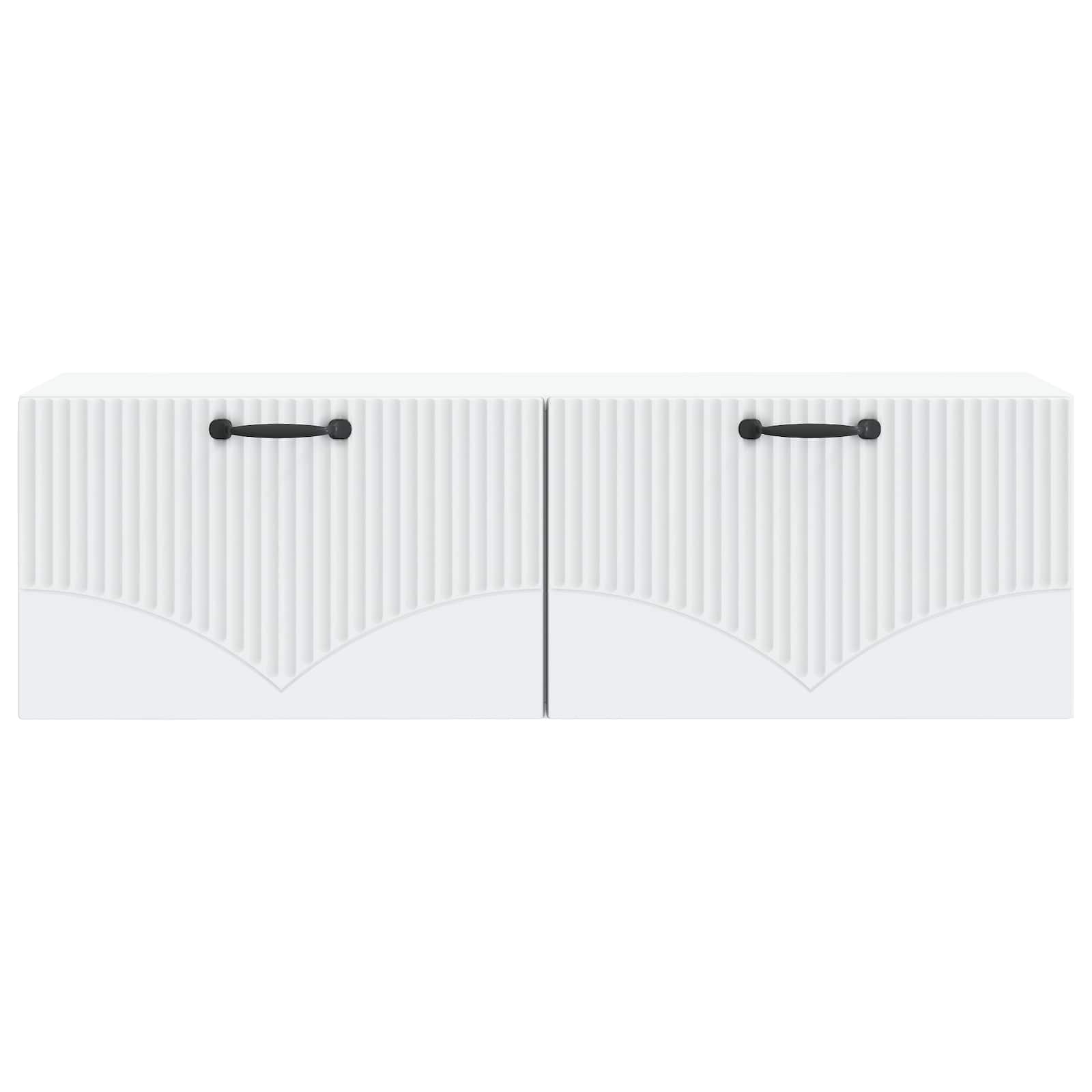 Wall-Mounted TV Cabinet White 98 x 31 x 30 cm Engineered Wood