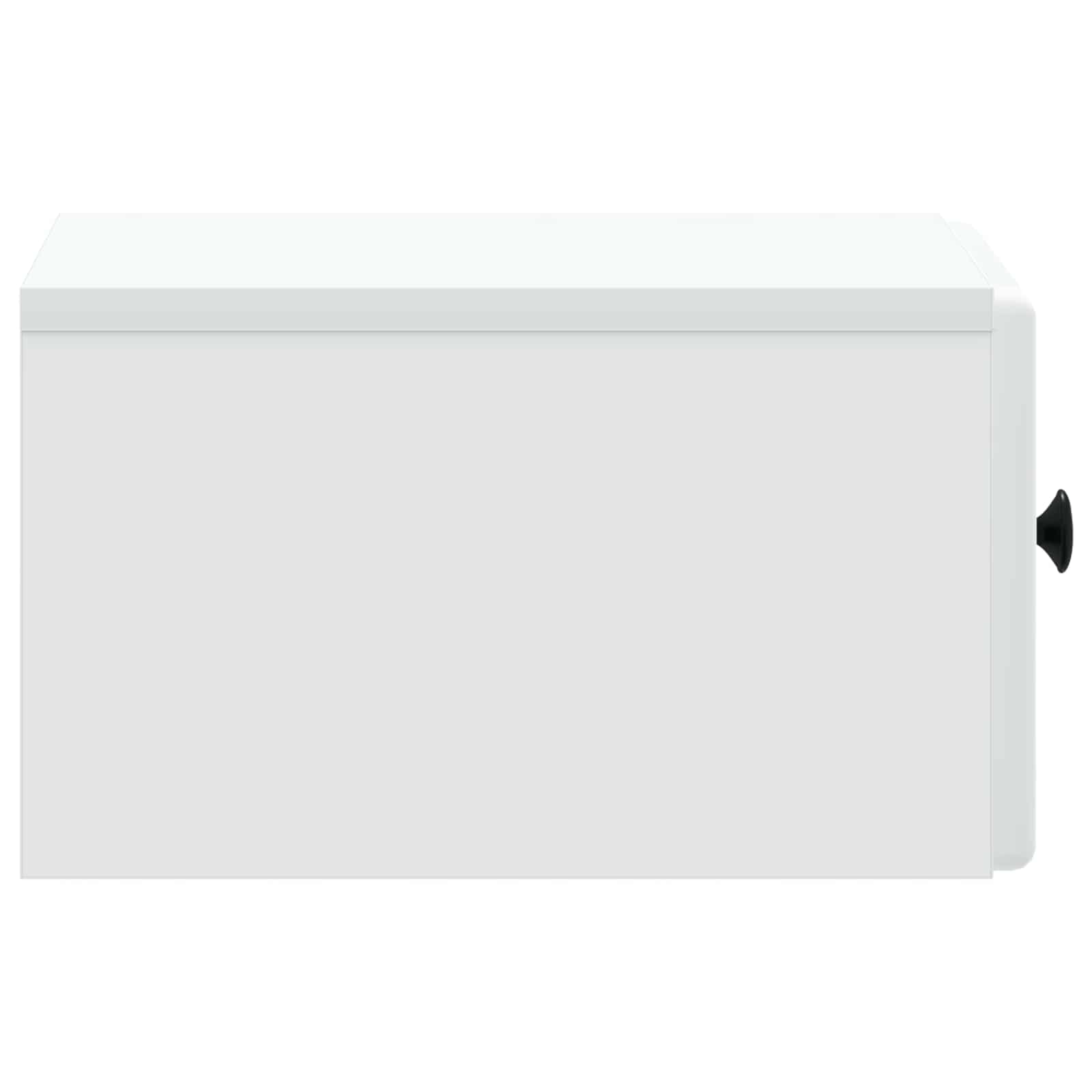 Wall-Mounted Bedside Cabinet White 34.5 x 33 x 20 cm