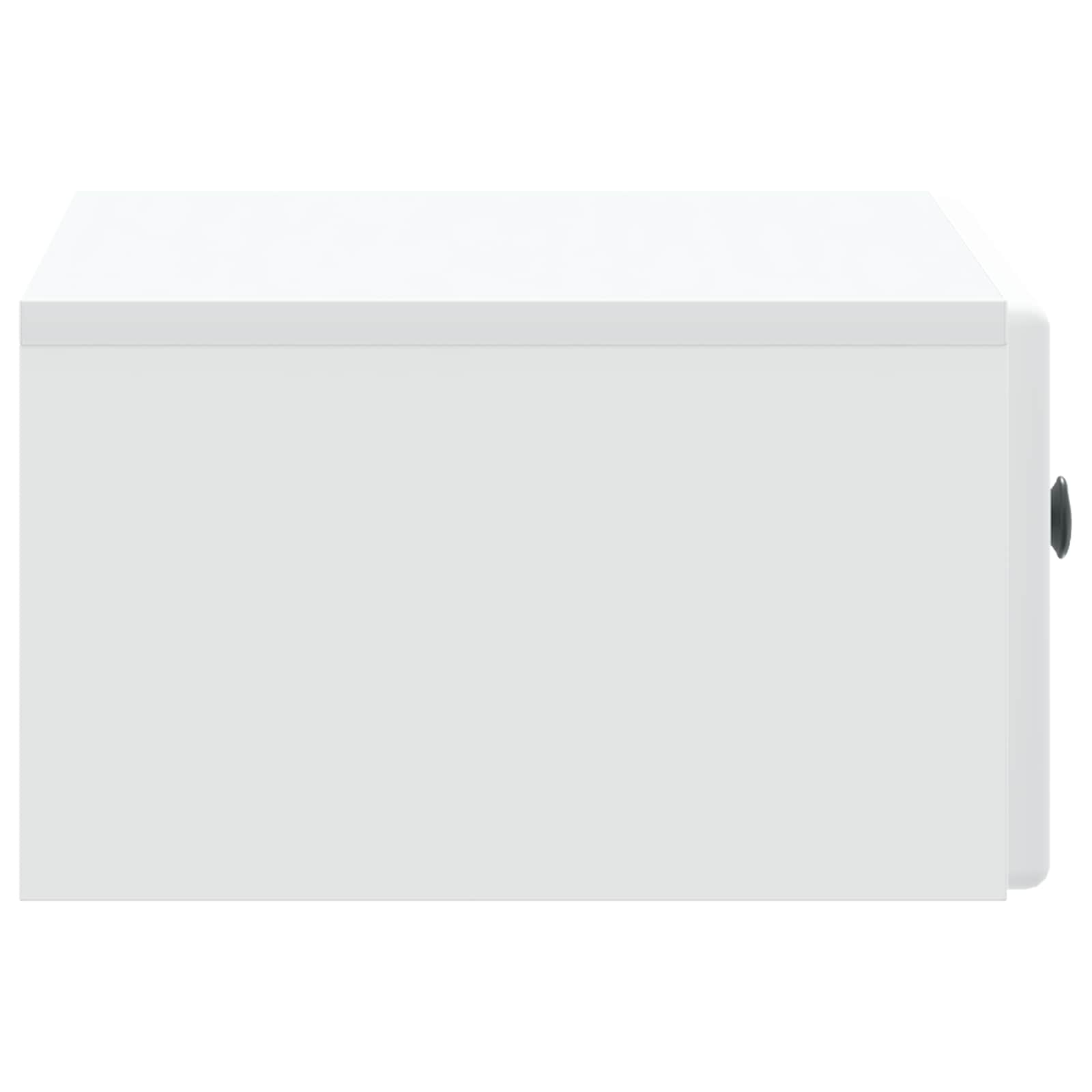 Wall-Mounted Bedside Cabinet White 49 x 34.5 x 20 cm