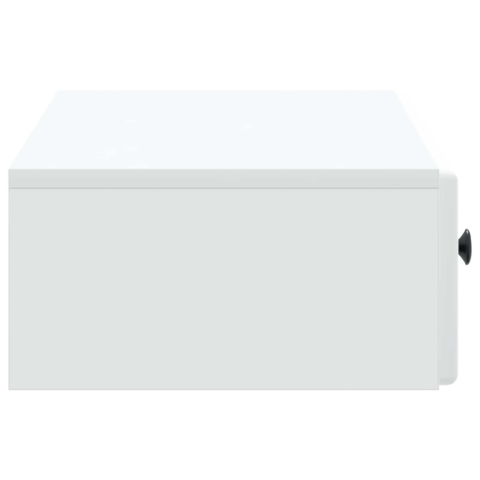 Wall-Mounted Side Table Wall-mounted White 87.5 x 34.5 x 17 cm