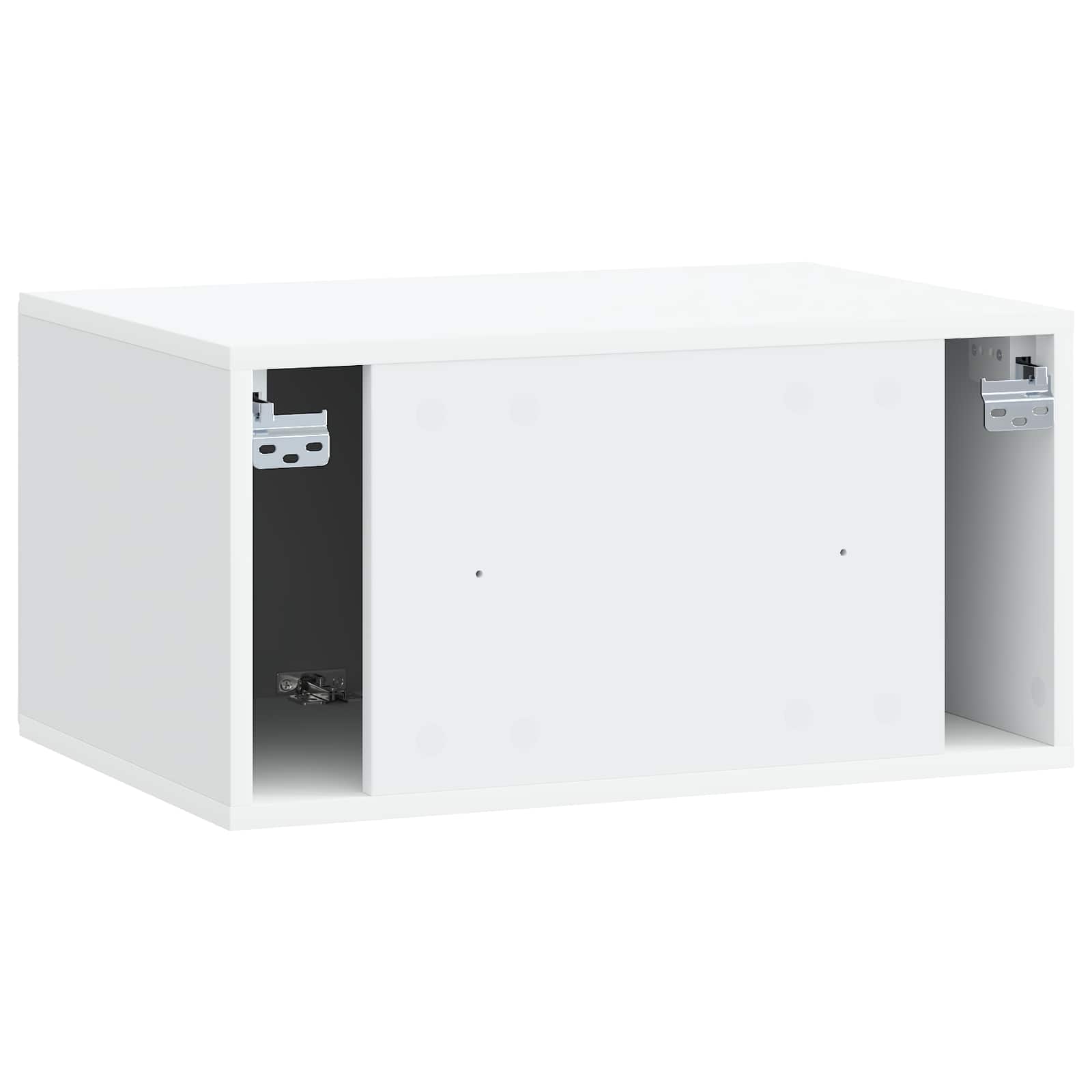 Wall-Mounted TV Cabinet 59.5 x 41 x 30 cm White Engineered Wood