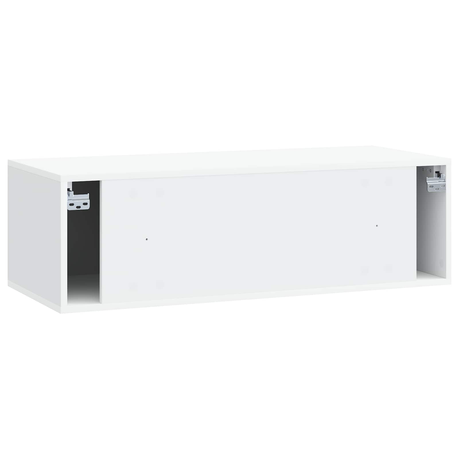 Wall-Mounted TV Cabinet 98 x 41 x 30 cm White Engineered Wood