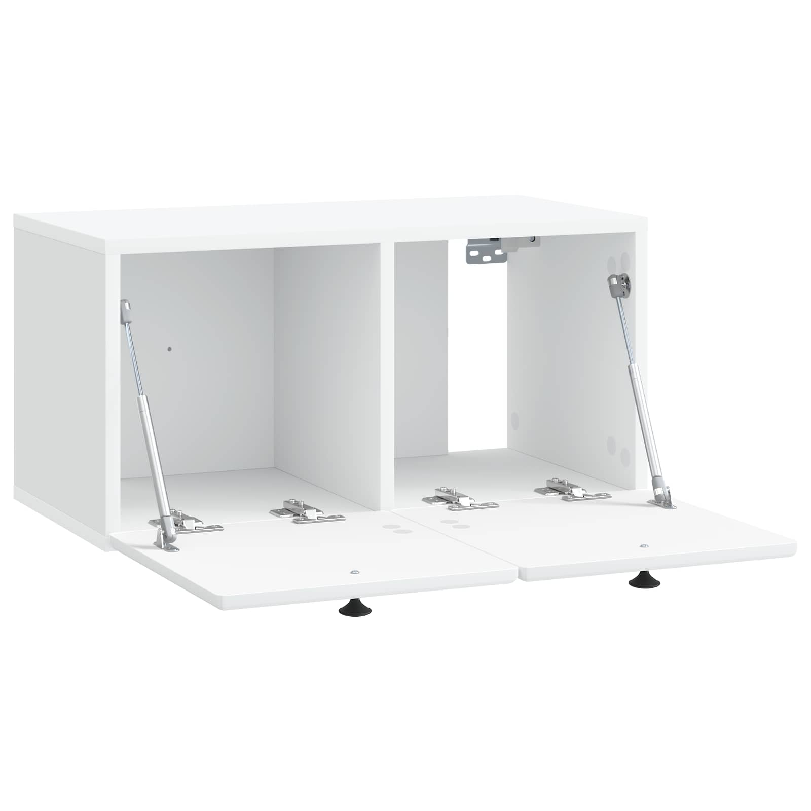 Wall-Mounted TV Cabinet 59.5 x 31 x 30 cm White Engineered Wood