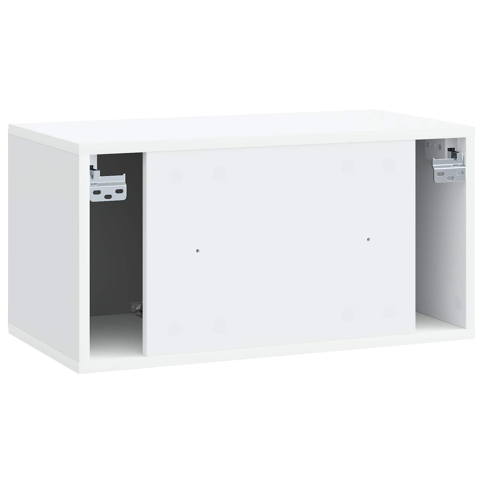 Wall-Mounted TV Cabinet 59.5 x 31 x 30 cm White Engineered Wood