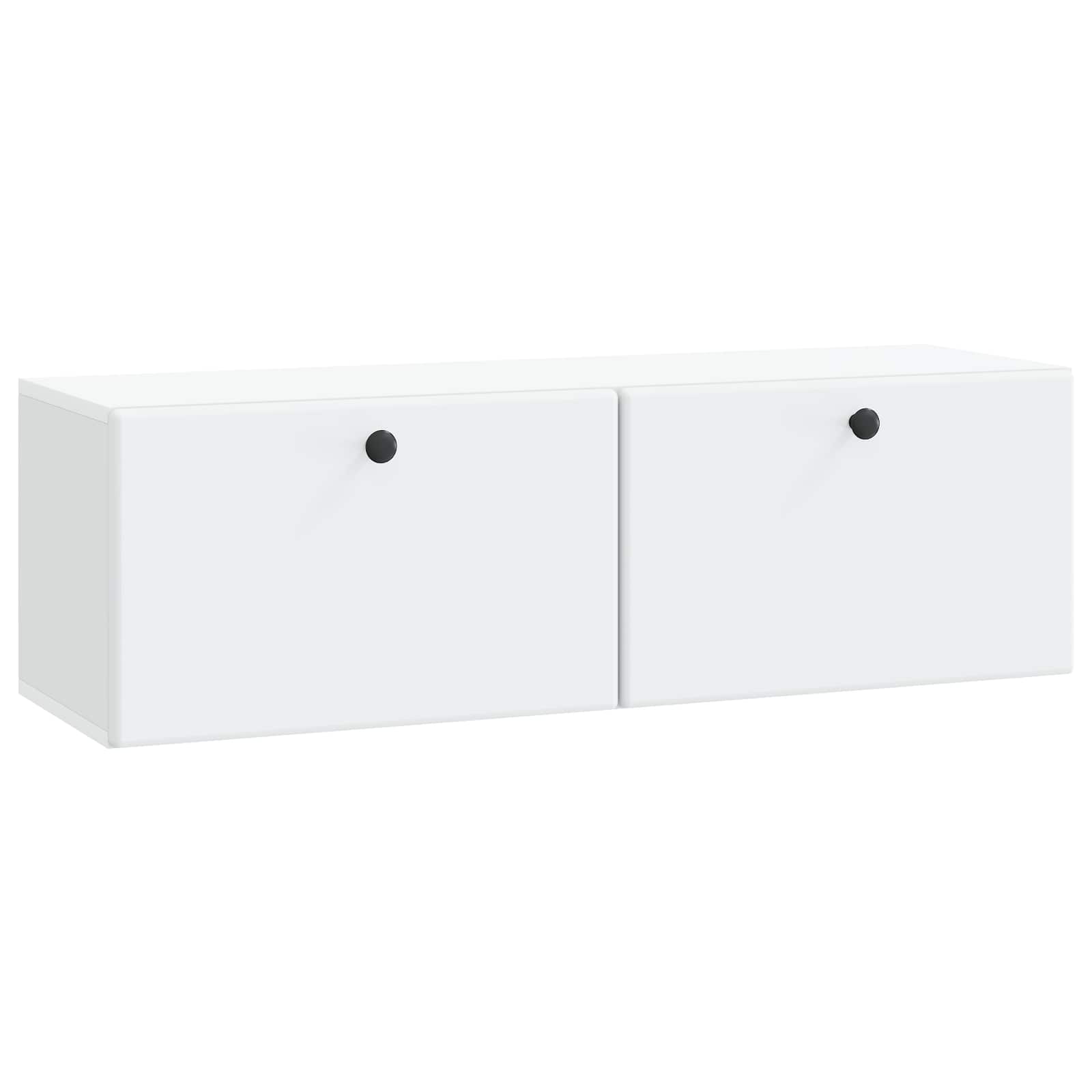 Wall-Mounted TV Cabinet 98 x 31 x 30 cm White Engineered Wood