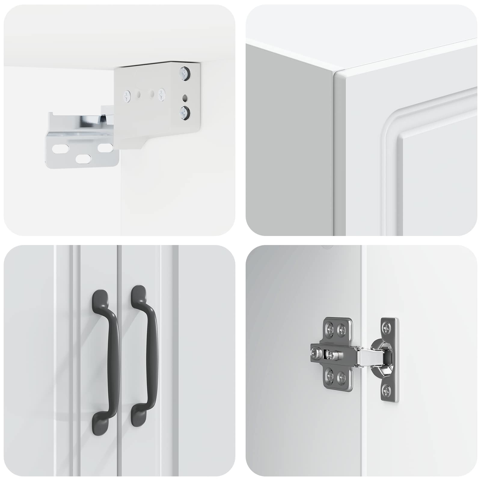 Wall-Mounted Cabinet 66 x 34.5 x 90 cm Engineered Wood White