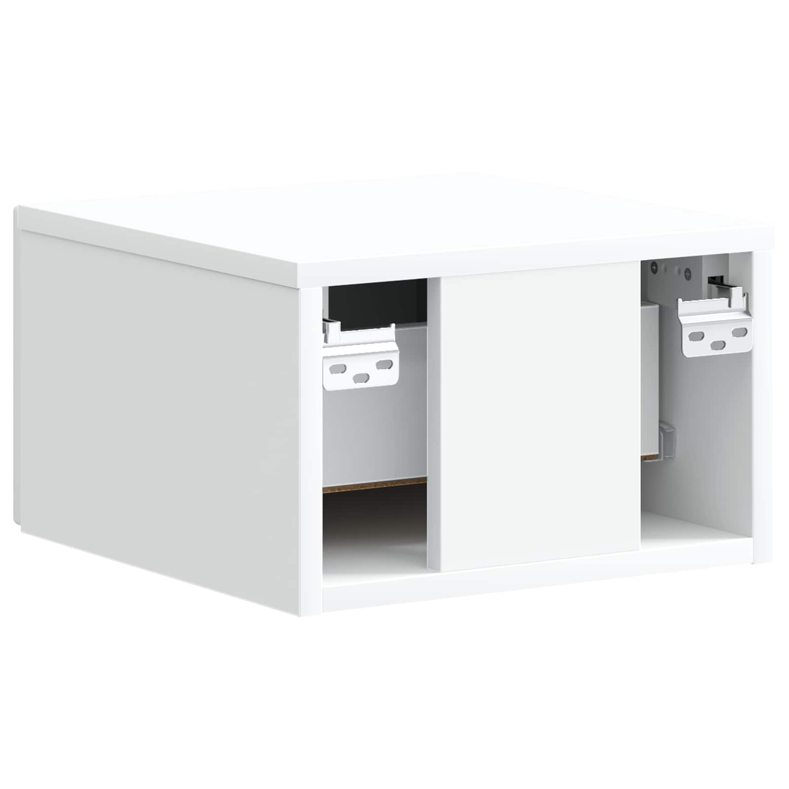 Wall-Mounted Bedside Cabinet White 34.5 x 33 x 20 cm