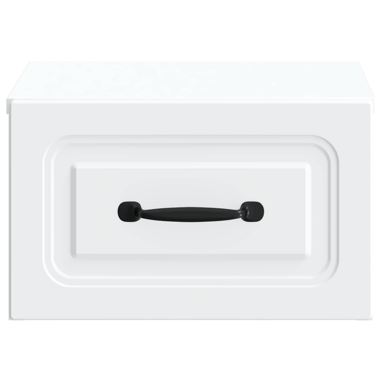 Wall-Mounted Bedside Cabinet White 34.5 x 33 x 20 cm