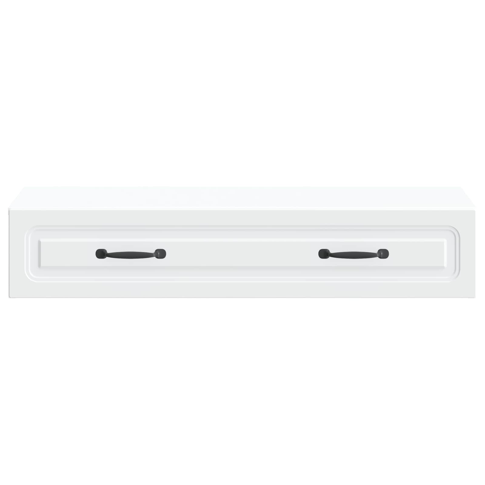Wall-Mounted Side Table Wall-mounted White 87.5 x 34.5 x 17 cm