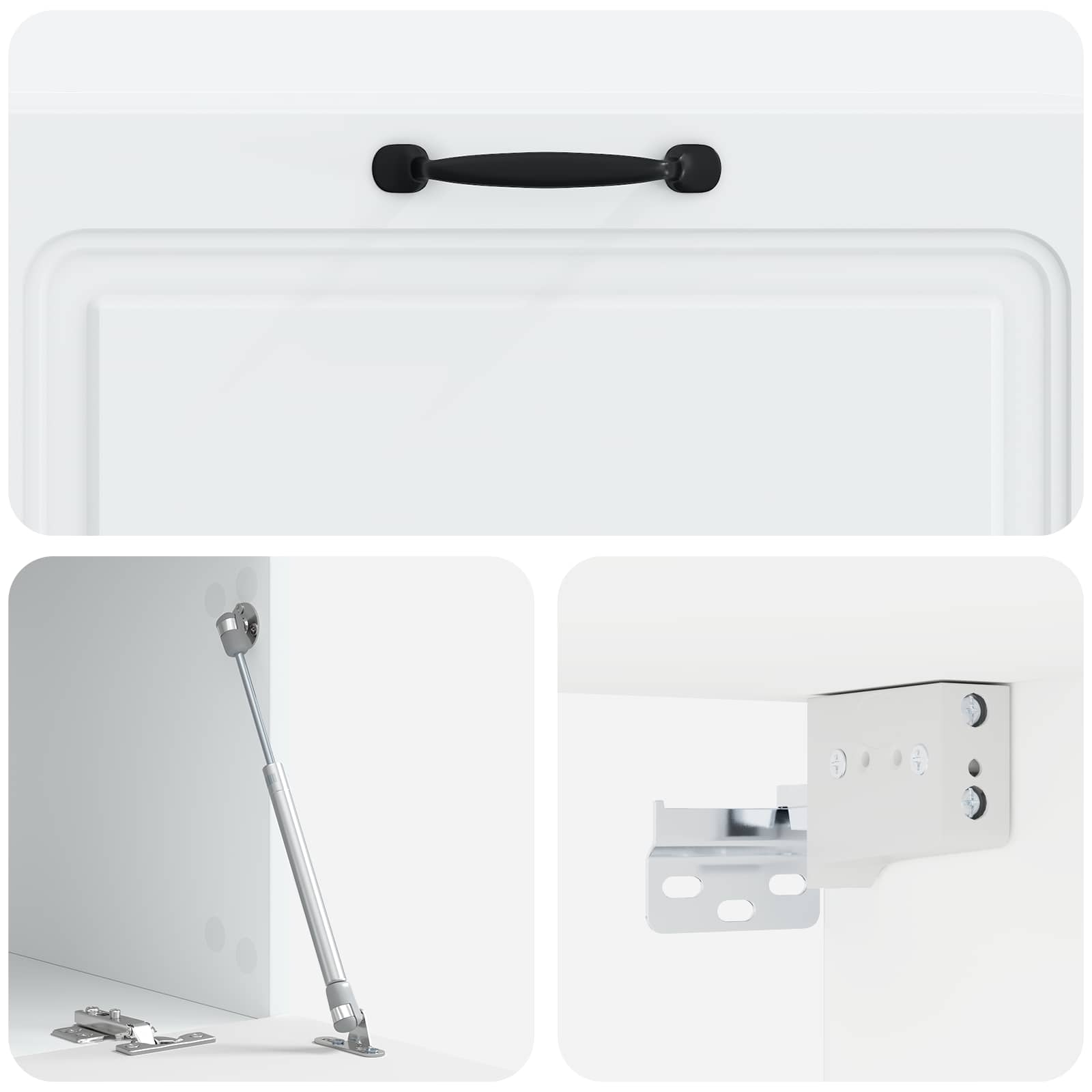 Wall-Mounted TV Cabinet White 98 x 41 x 30 cm Engineered Wood
