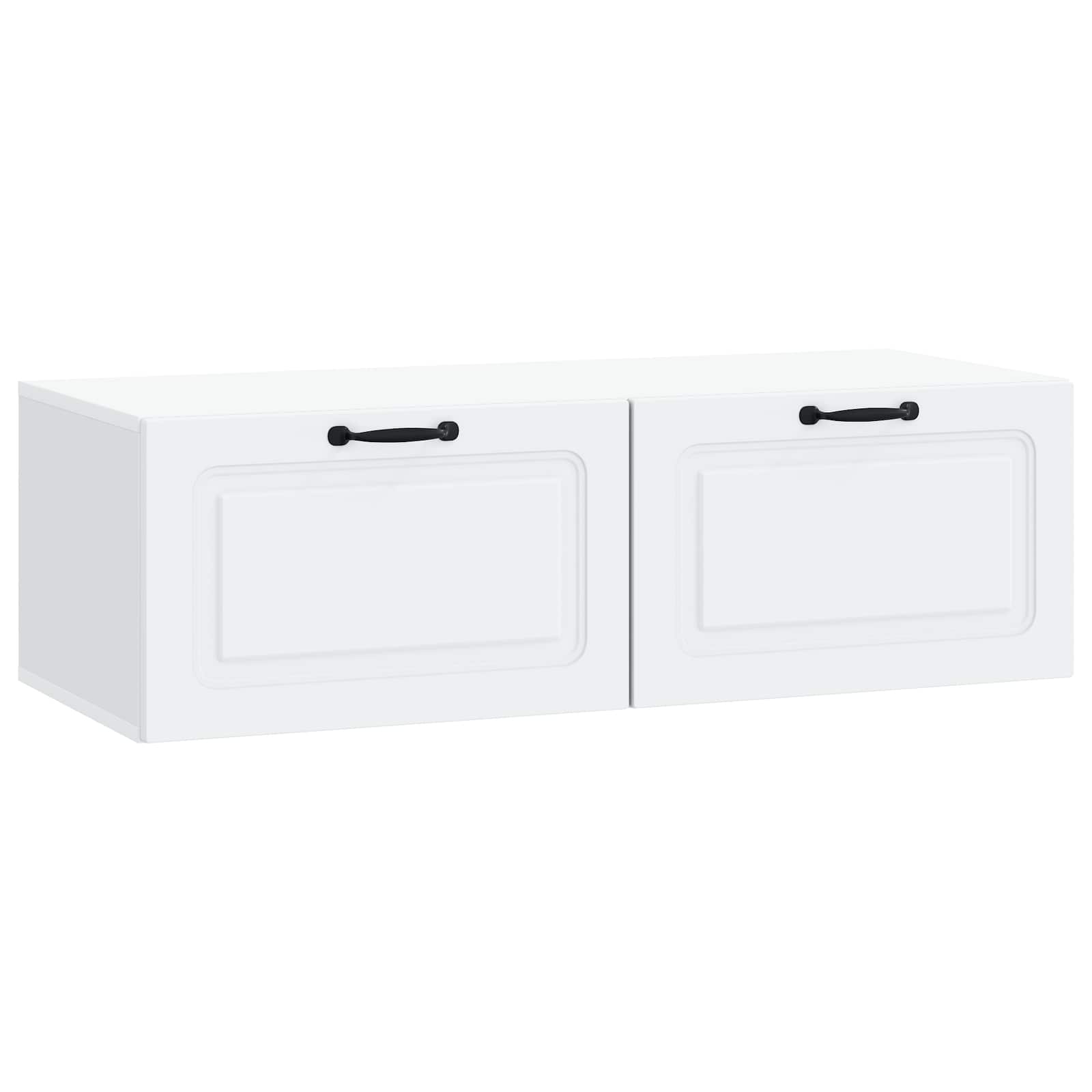Wall-Mounted TV Cabinet White 98 x 41 x 30 cm Engineered Wood