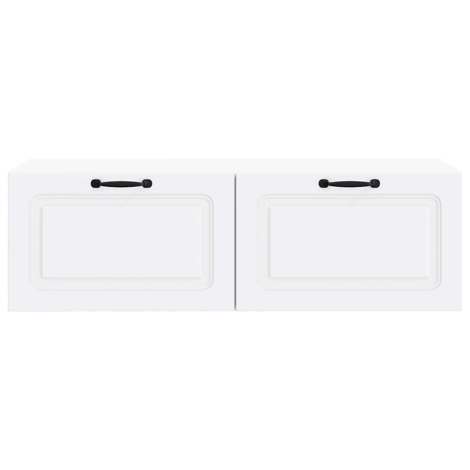 Wall-Mounted TV Cabinet White 98 x 41 x 30 cm Engineered Wood