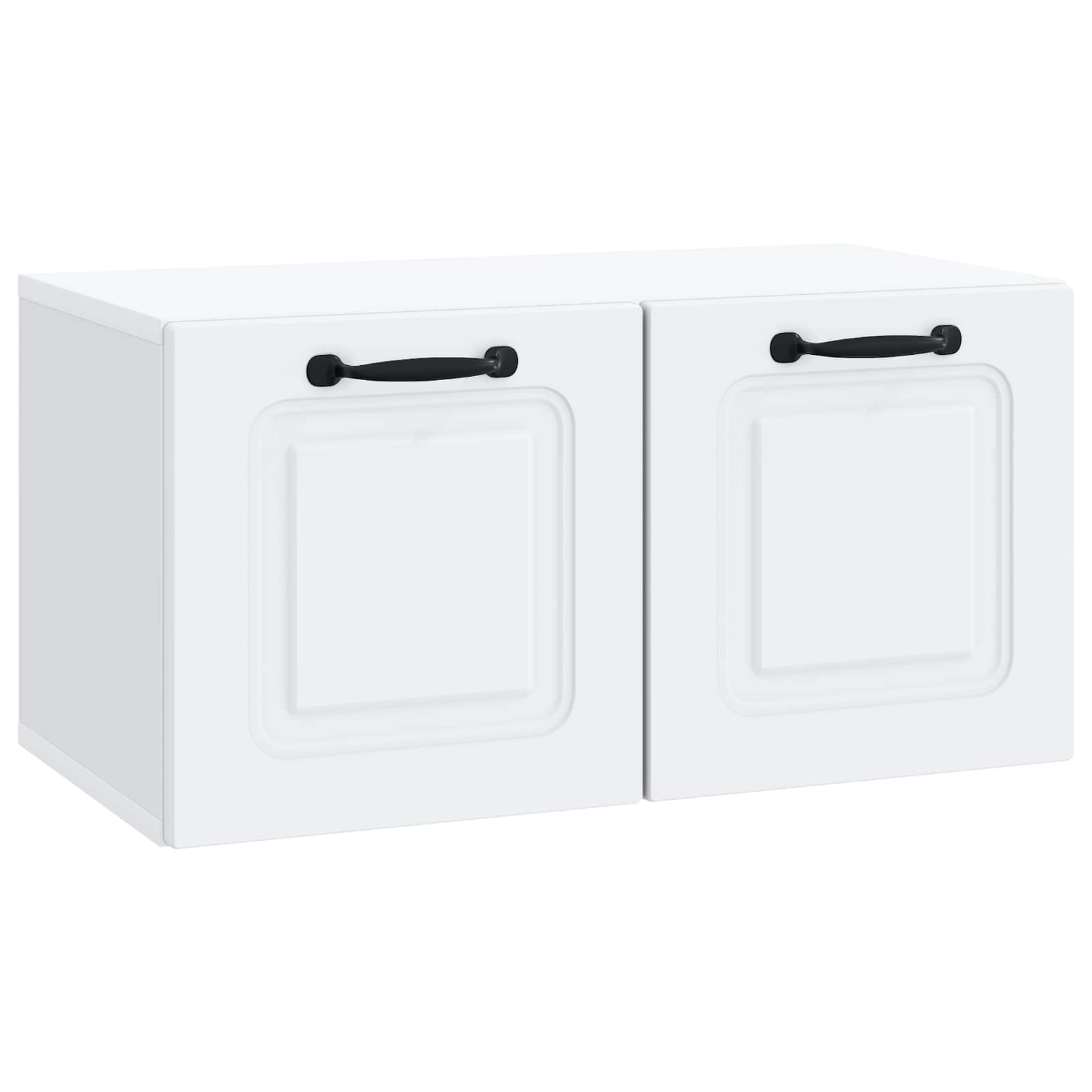 Wall-Mounted TV Cabinet White 59.5 x 31 x 30 cm Engineered Wood
