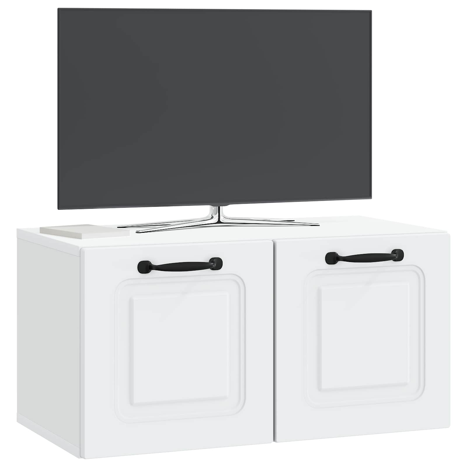 Wall-Mounted TV Cabinet White 59.5 x 31 x 30 cm Engineered Wood