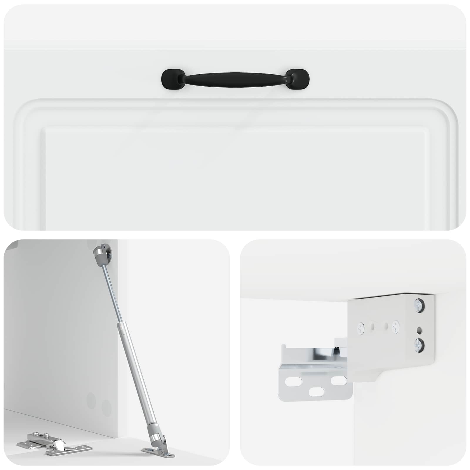 Wall-Mounted TV Cabinet White 98 x 31 x 30 cm Engineered Wood