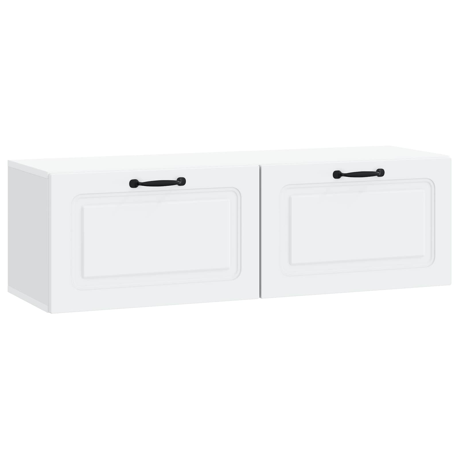 Wall-Mounted TV Cabinet White 98 x 31 x 30 cm Engineered Wood