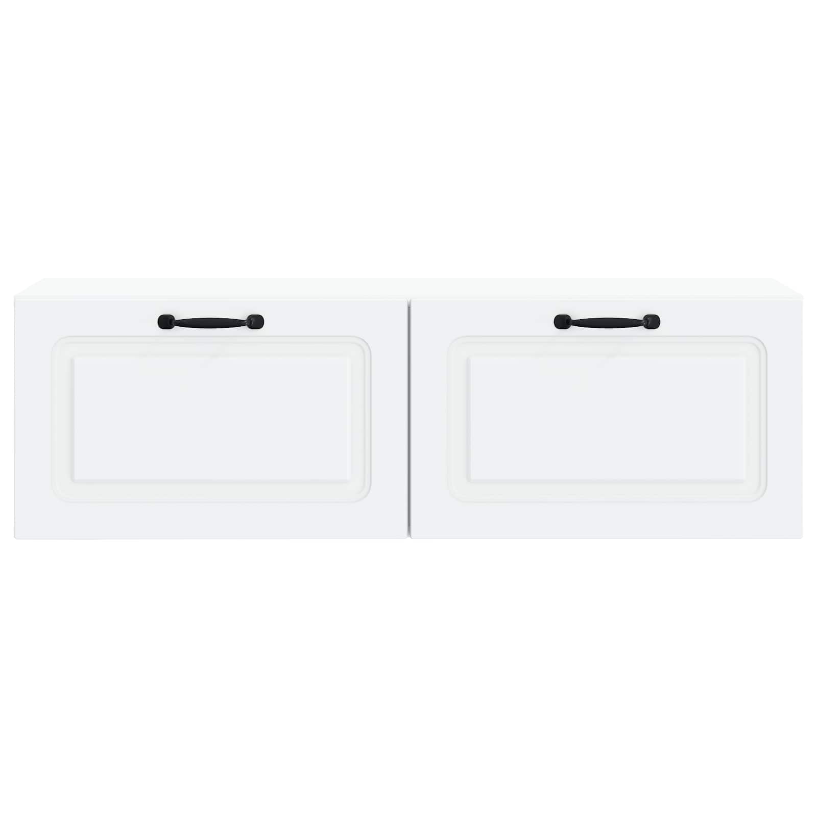 Wall-Mounted TV Cabinet White 98 x 31 x 30 cm Engineered Wood