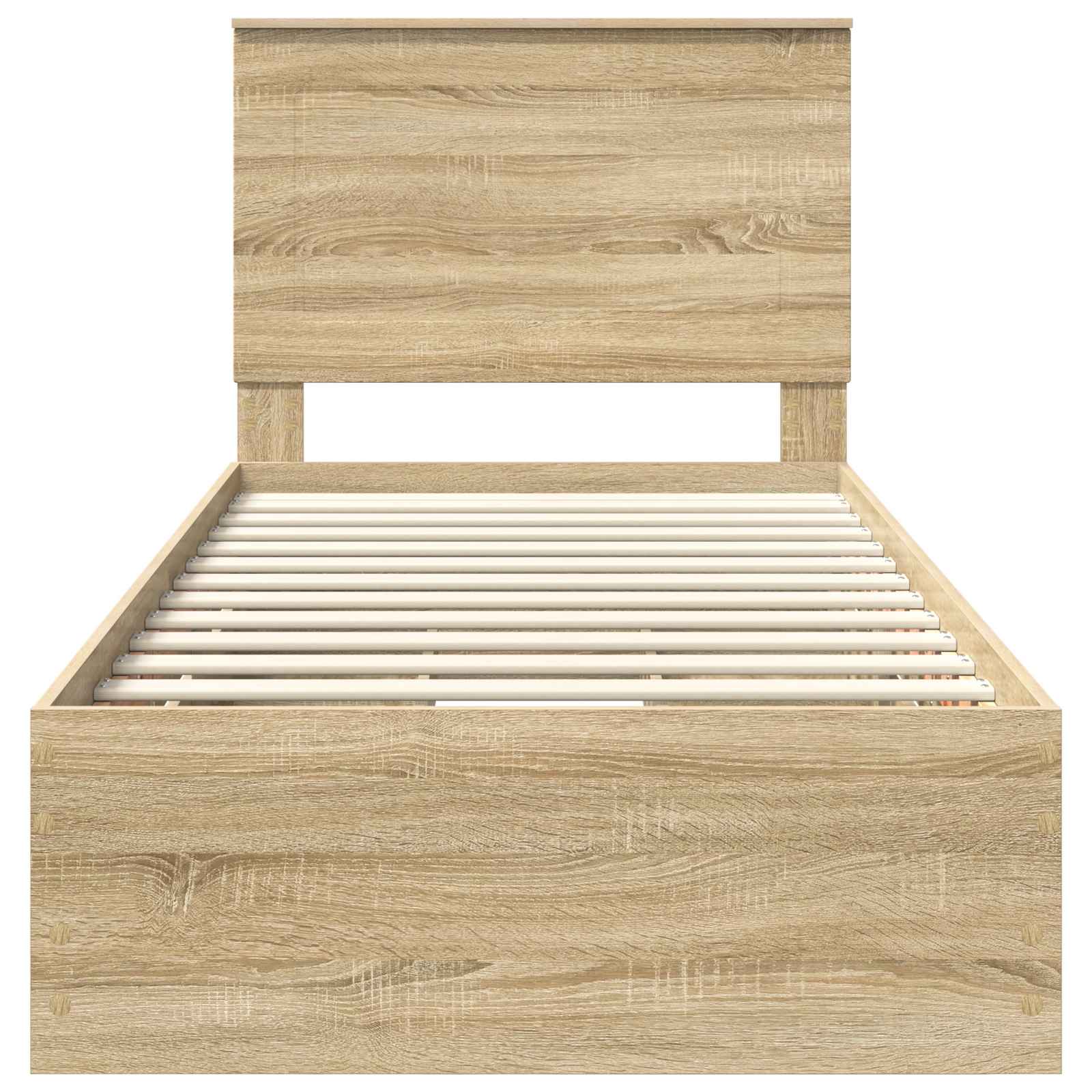 Bed Frame with Drawer Sonoma Oak 90 x 190 cm Engineered Wood