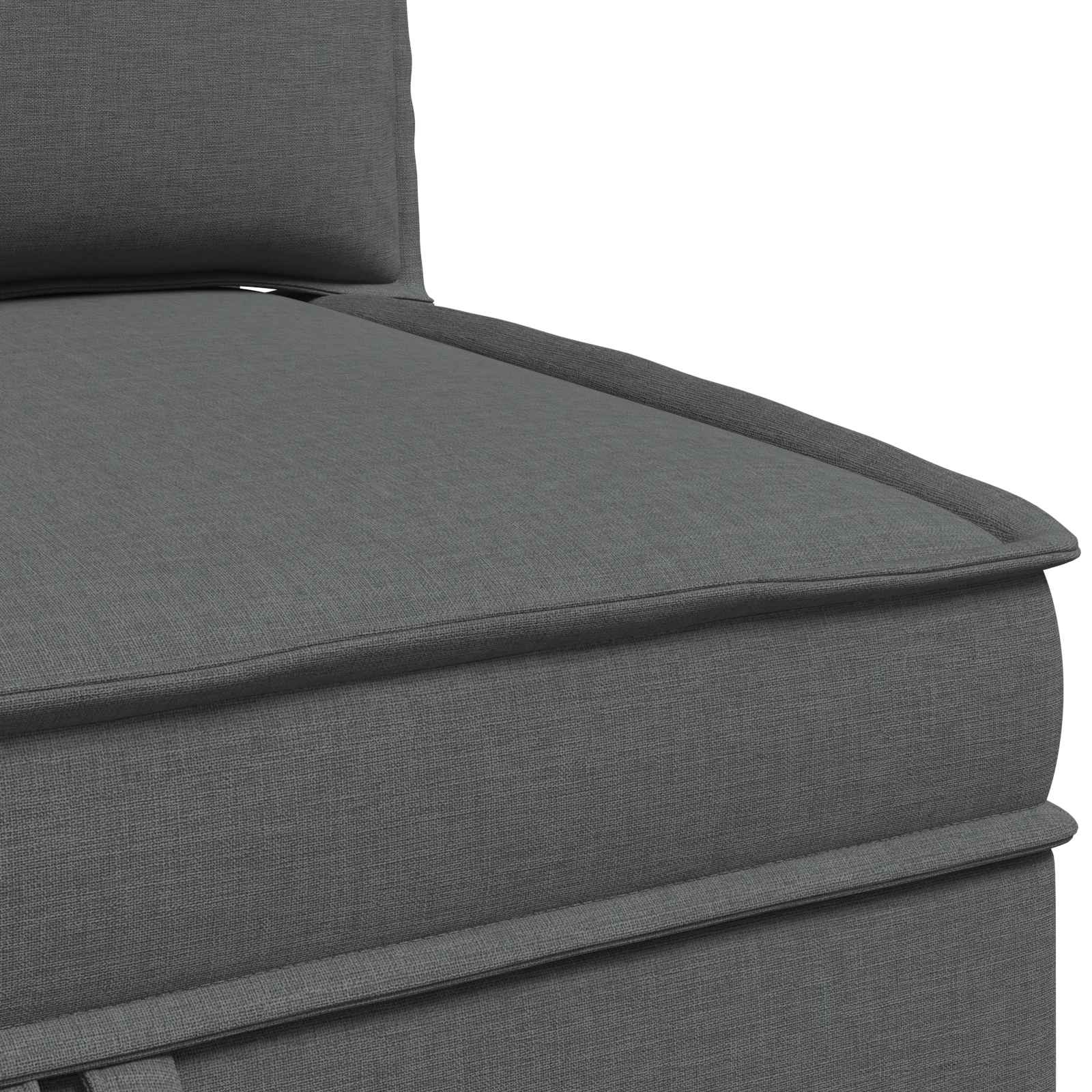 Modular Sofa Set with Storage 4 pcs Dark Grey Fabric