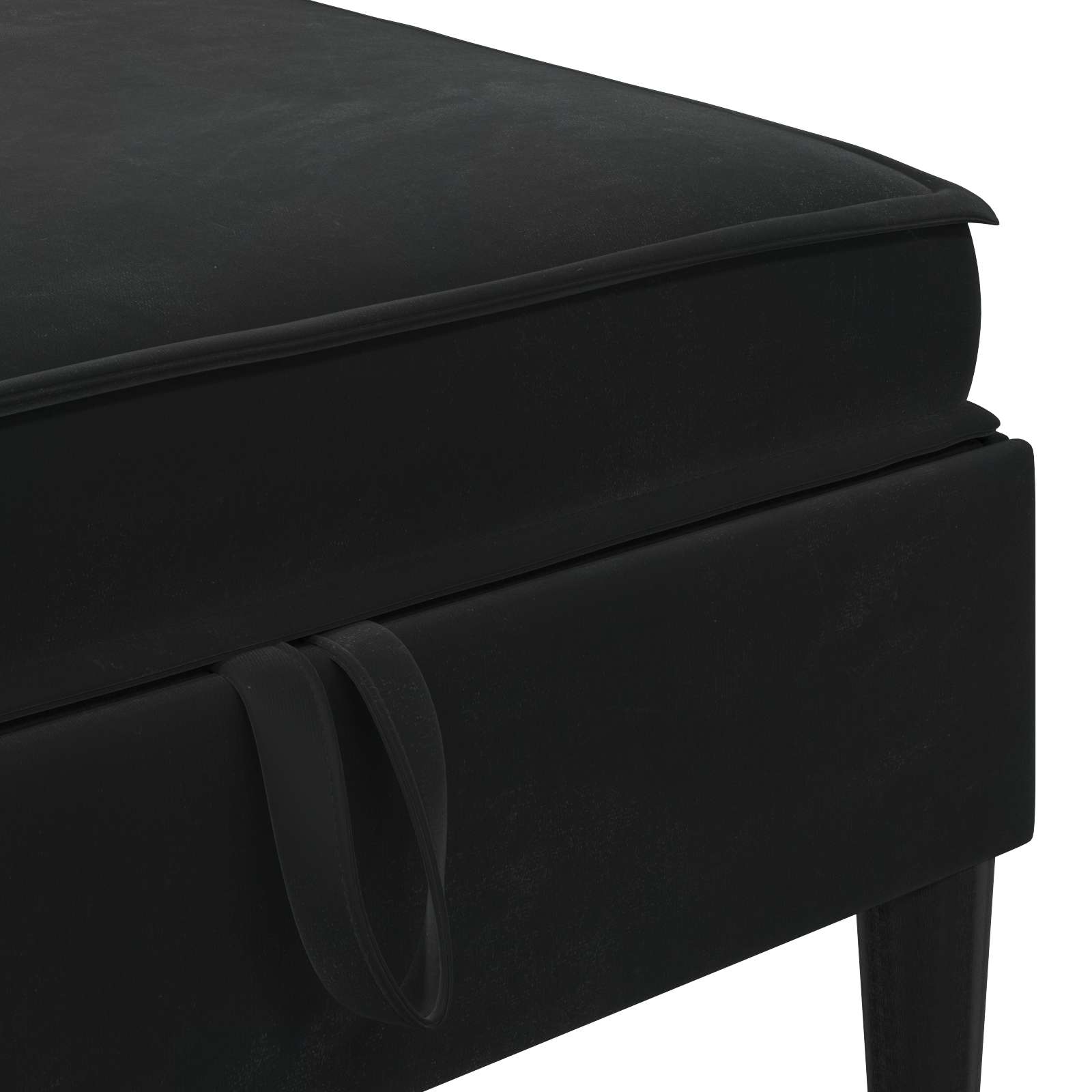 Living Room Furniture Set 5 pcs Black Velvet
