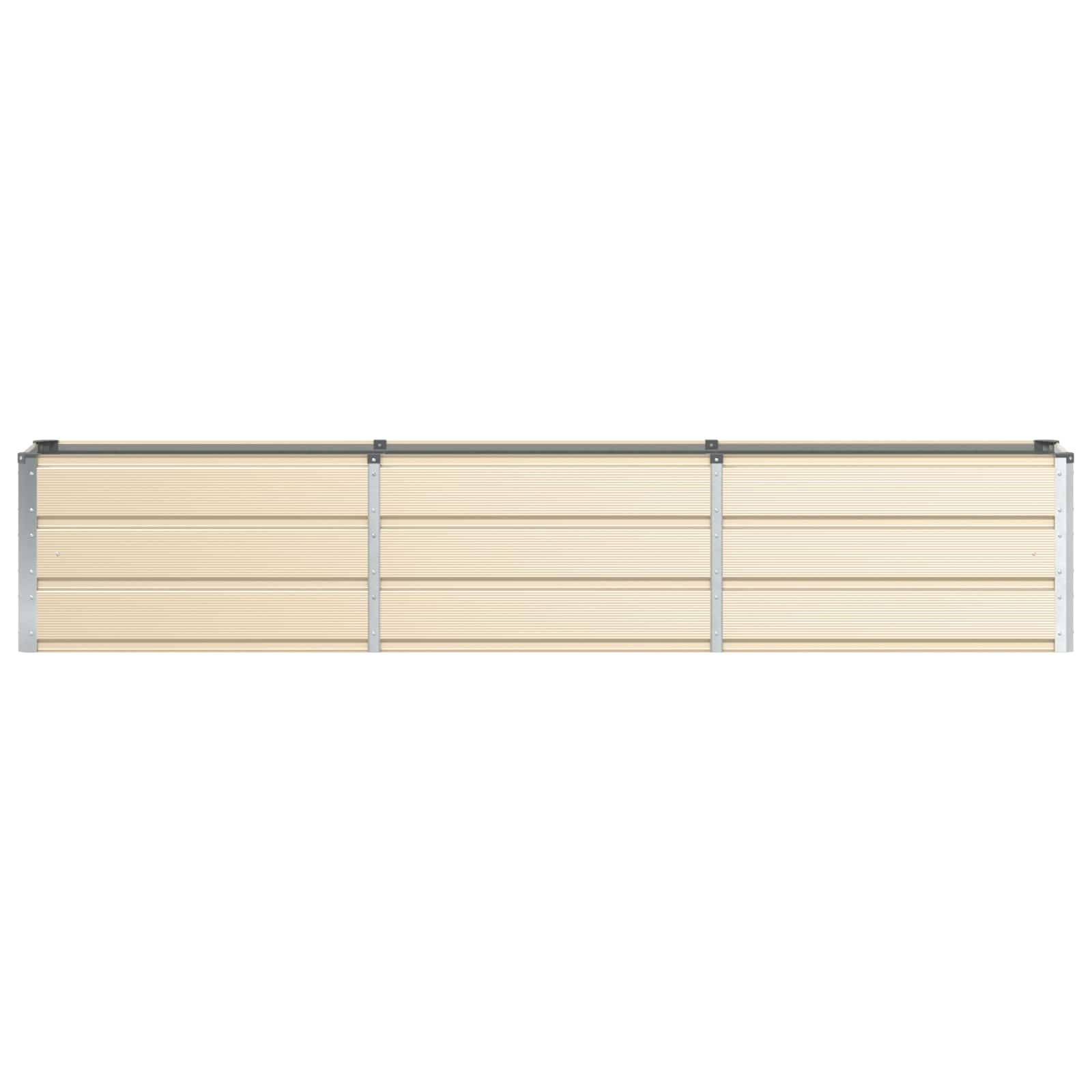 Planter Ivory 240 x 40 x 45 cm Steel