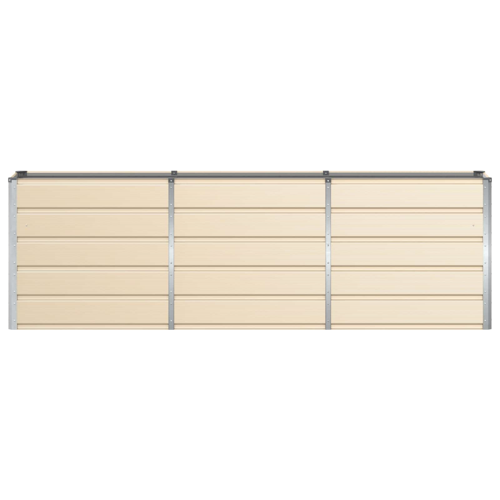 Planter Ivory 240 x 40 x 75 cm Steel