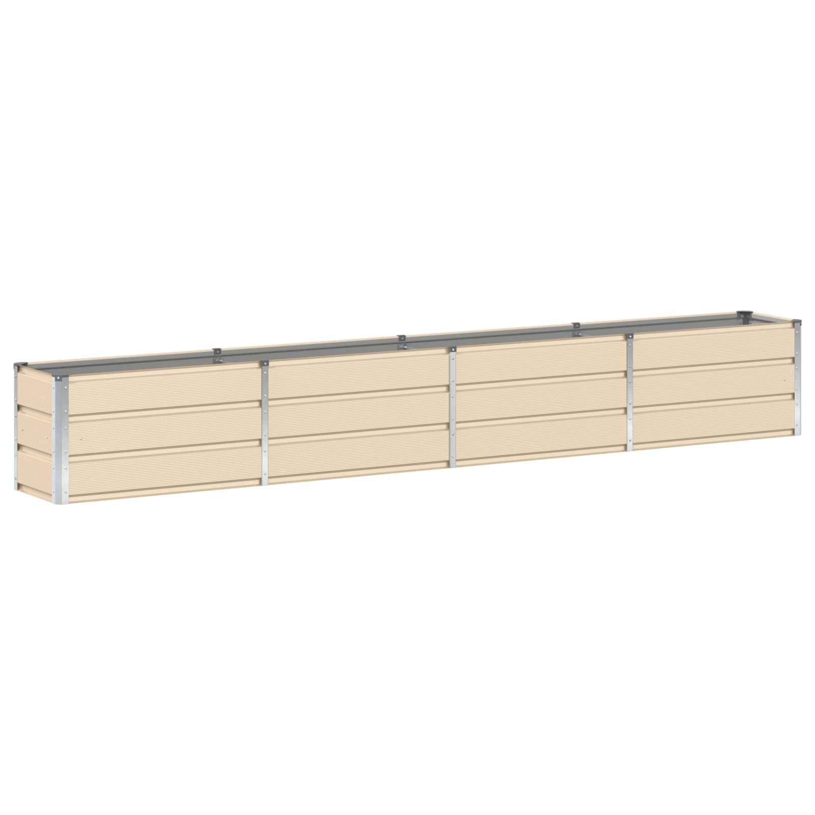 Planter Ivory 320 x 40 x 45 cm Steel