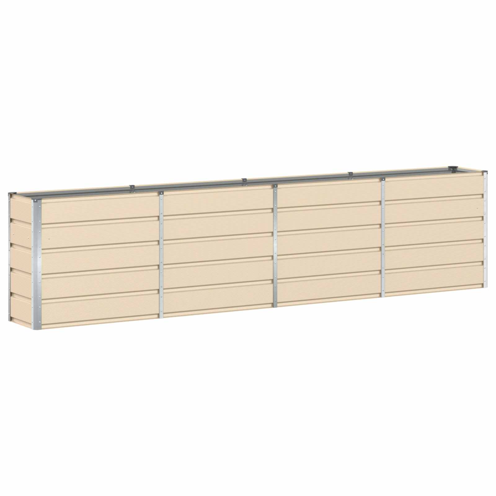 Planter Ivory 320 x 40 x 75 cm Steel