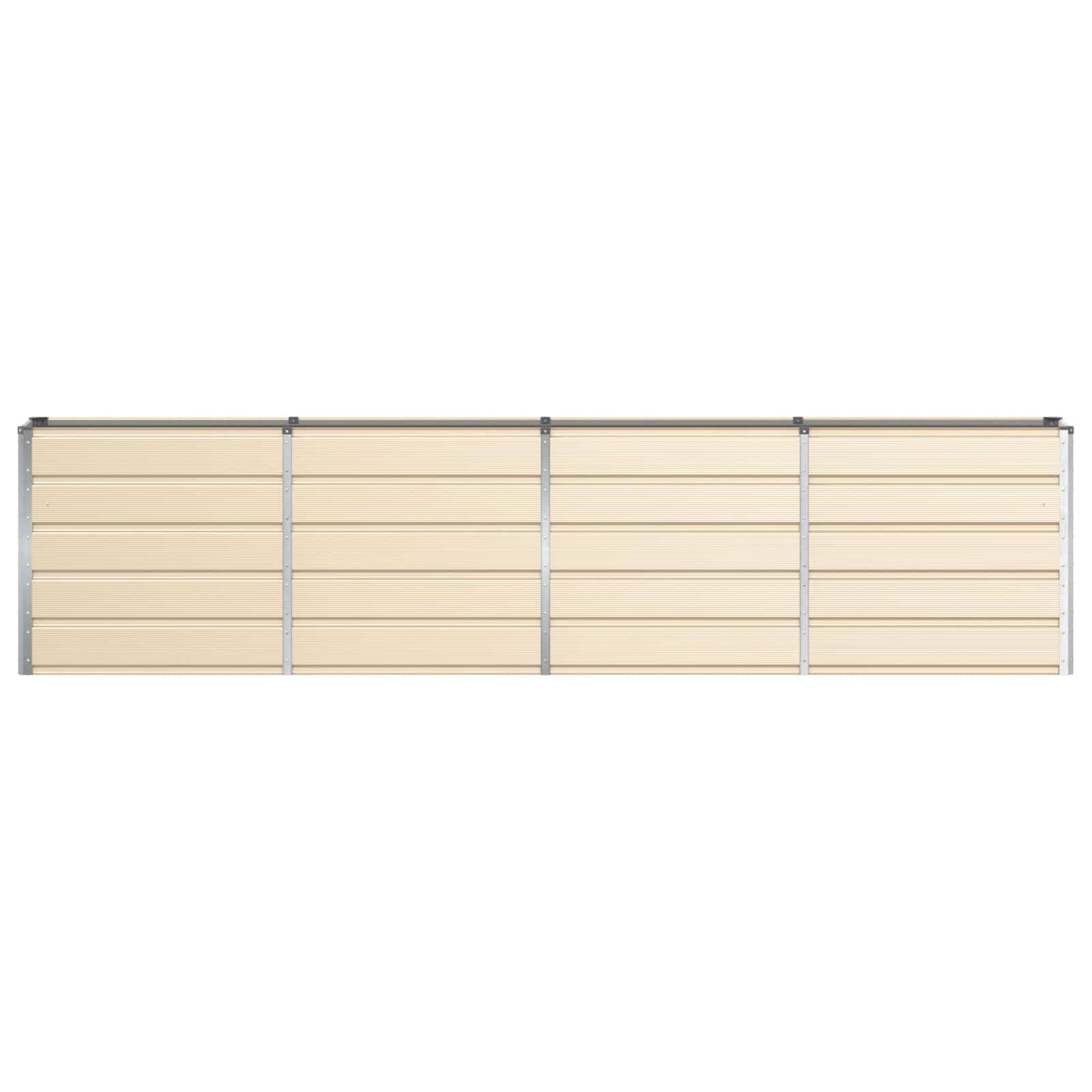 Planter Ivory 320 x 40 x 75 cm Steel