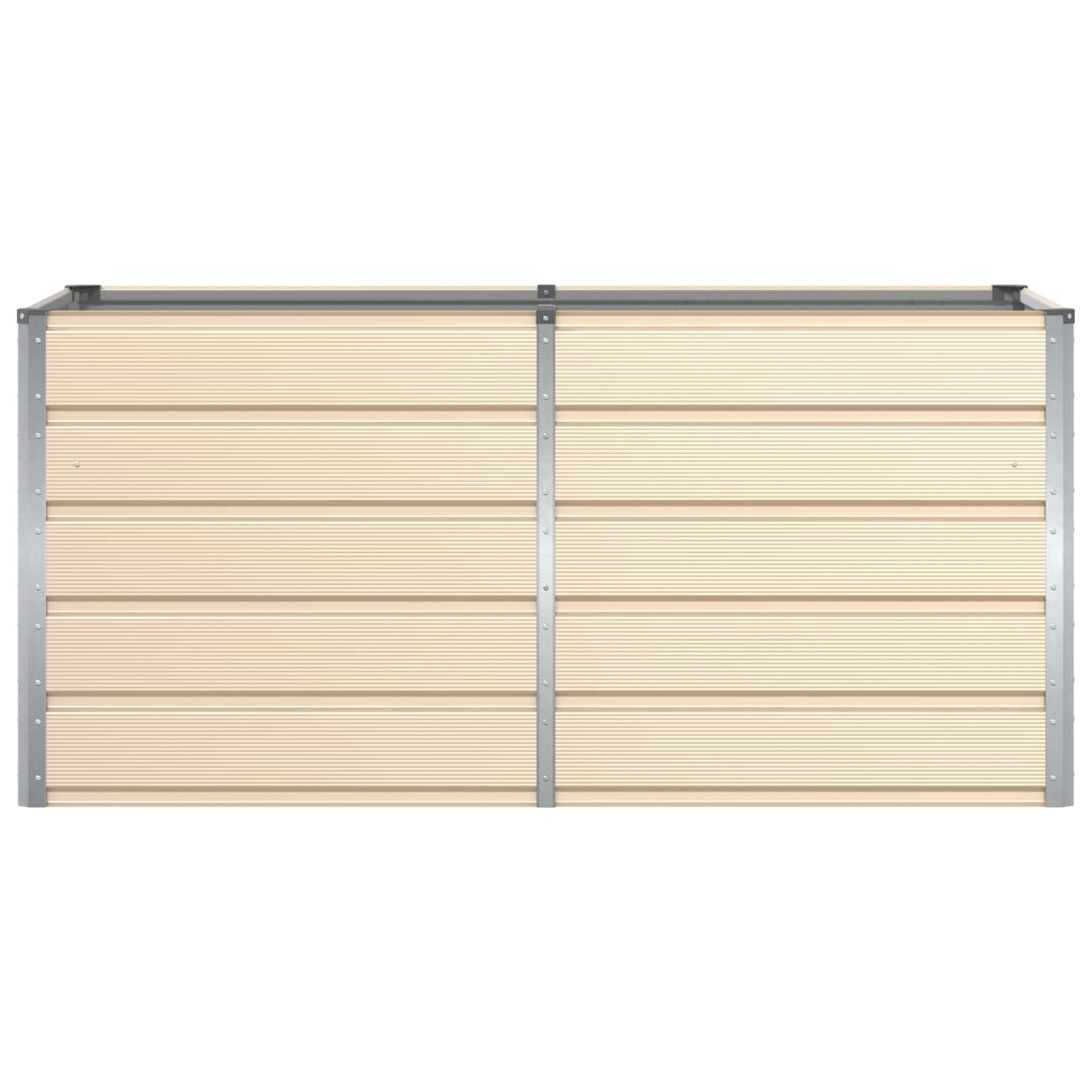 Planter Ivory 160 x 80 x 75 cm Steel
