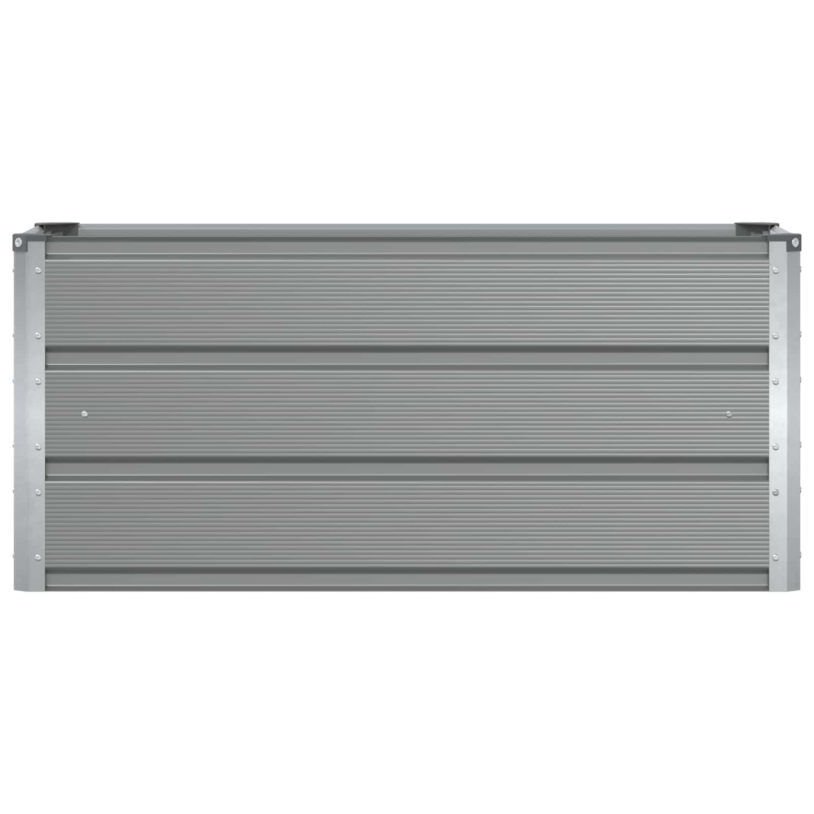 Planter Light Grey 100 x 40 x 45 cm Steel