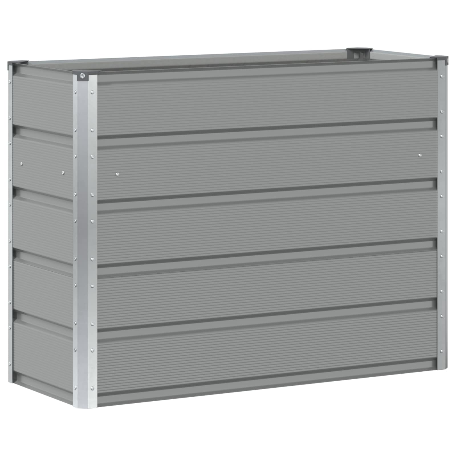 Planter Light Grey 100 x 40 x 75 cm Steel