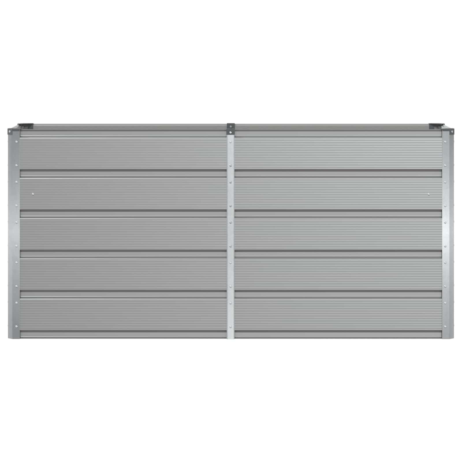 Planter Light Grey 160 x 40 x 75 cm Steel