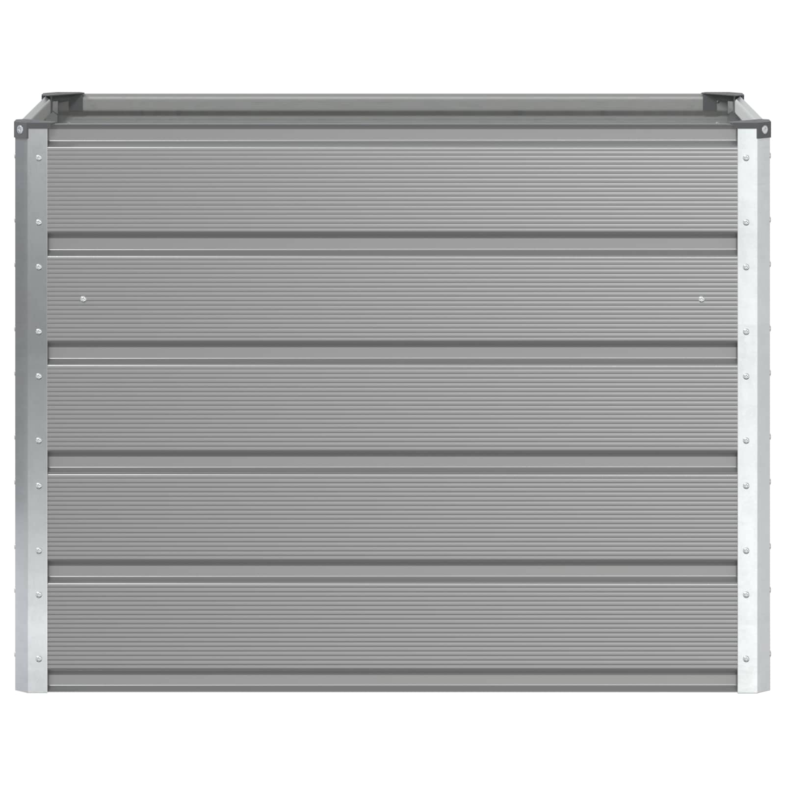 Planter Light Grey 100 x 50 x 77 cm Galvanised Steel