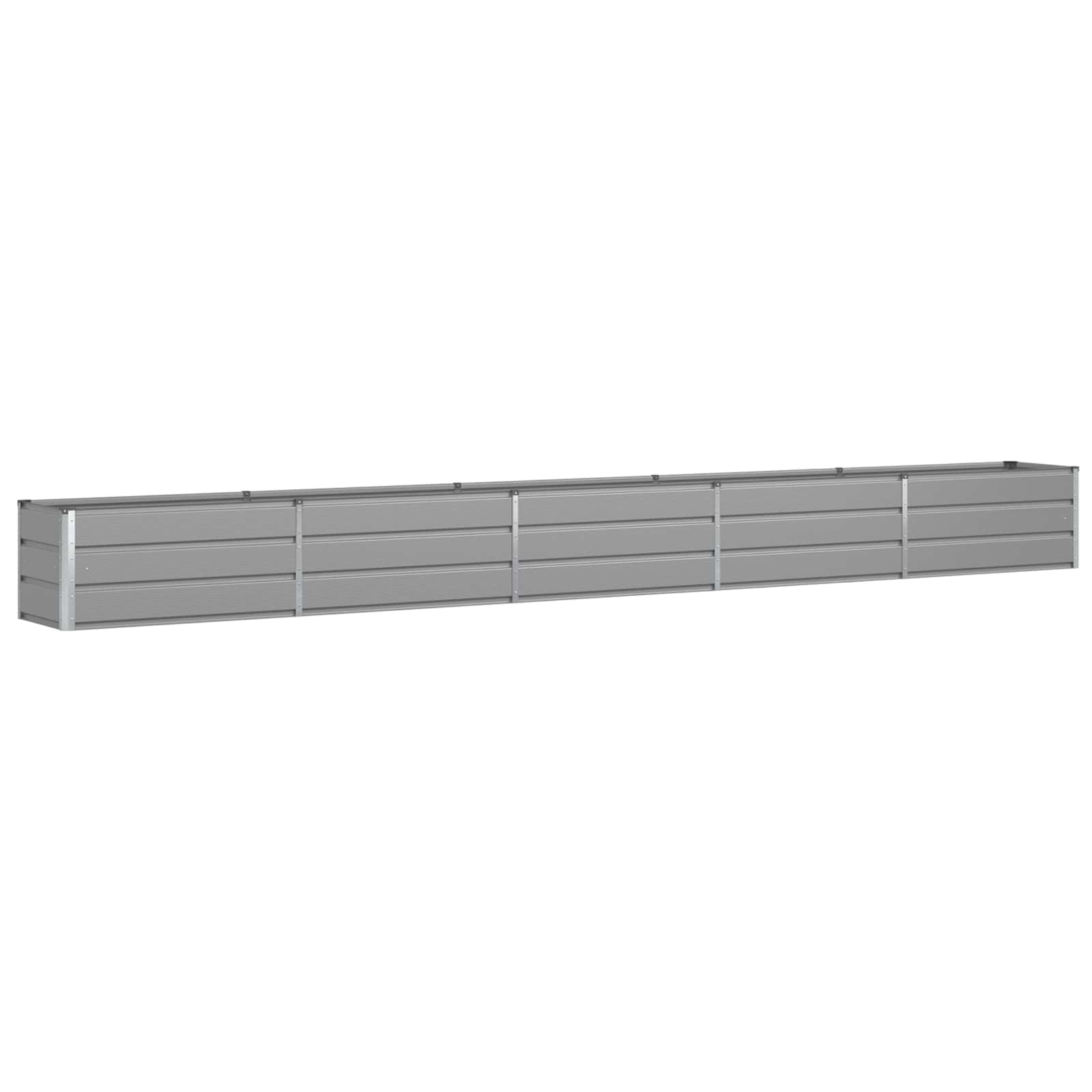 Planter Light Grey 480 x 50 x 45 cm Galvanised Steel